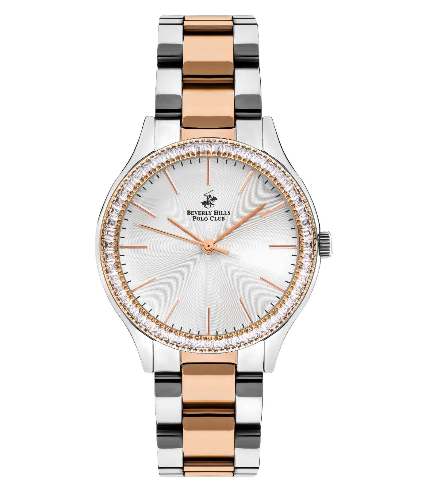 BP.3166C.530 Zirkon Taşlı Sedef Kadran Çelik Kasa&Kordon Kararma 