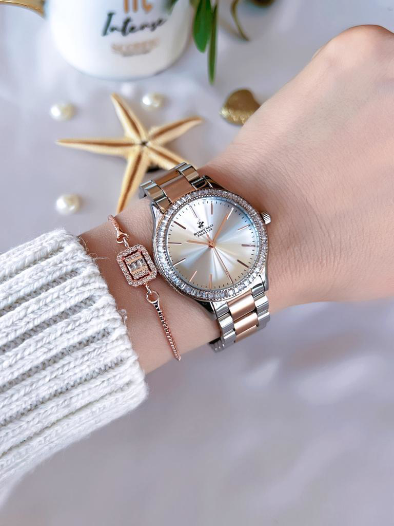 BP.RG3 Sedef Kadran Çelik Kasa&Kordon Kararma Renk Atma Yapmaz Zi