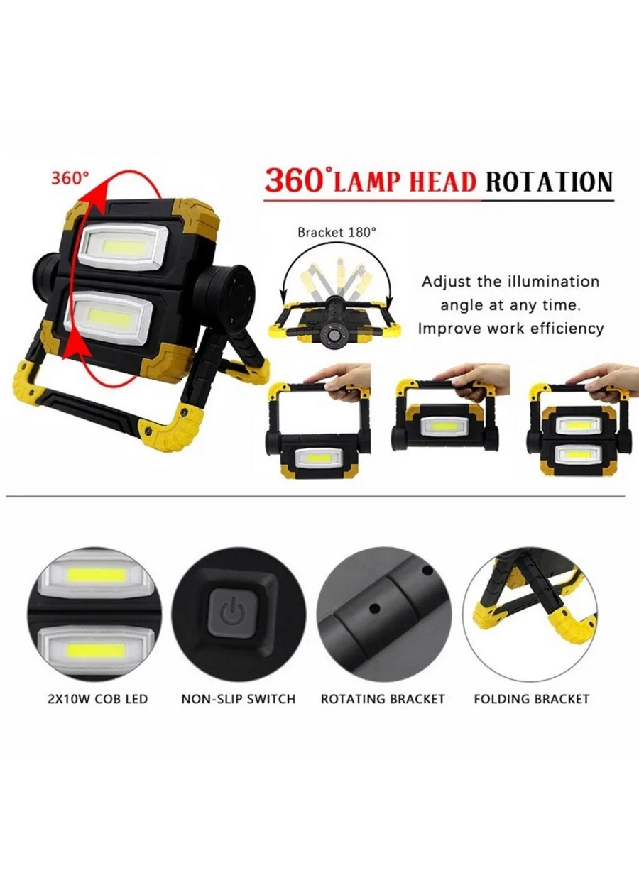 Br S100 30w Cob Led Usb Projektör El Feneri