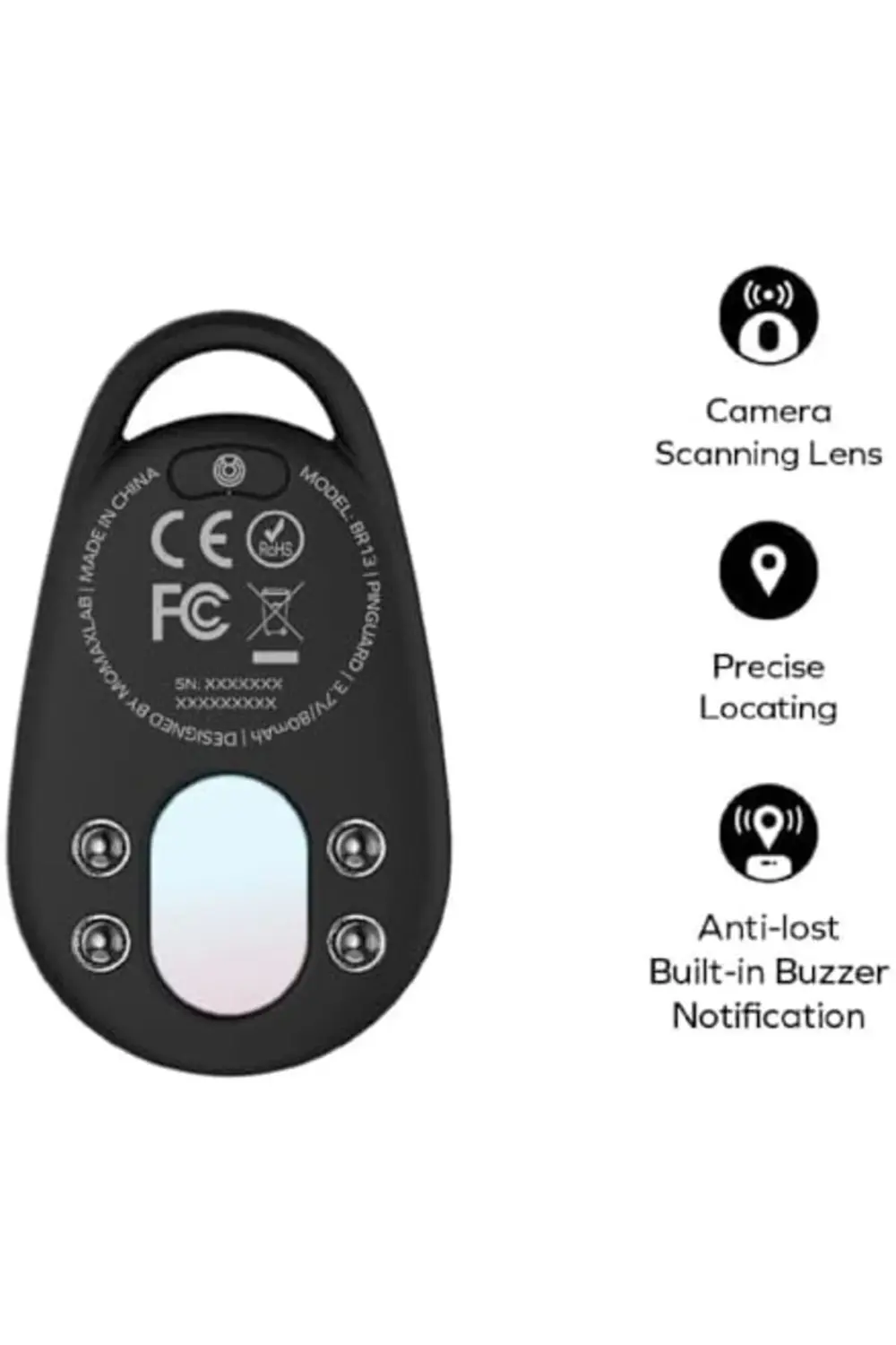 BR13D Pinguard C Kamera Dedektörlü Konum Belirleyici Siyah 395519