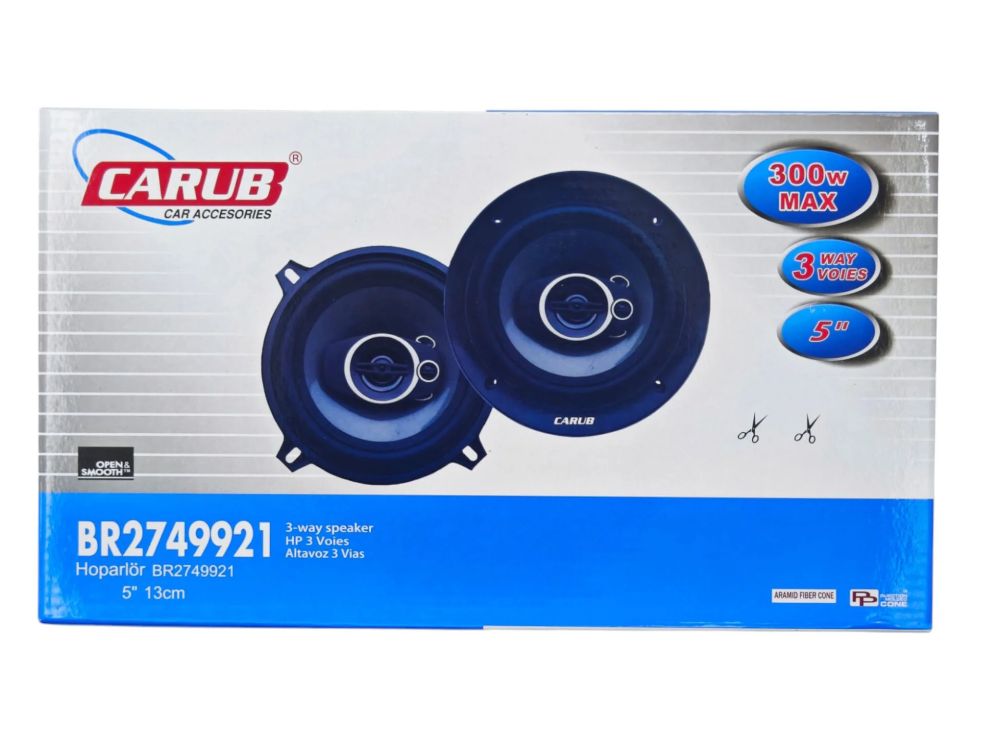 BR2749921   Carub 300w 13cm Kapaksız Hoparlör
