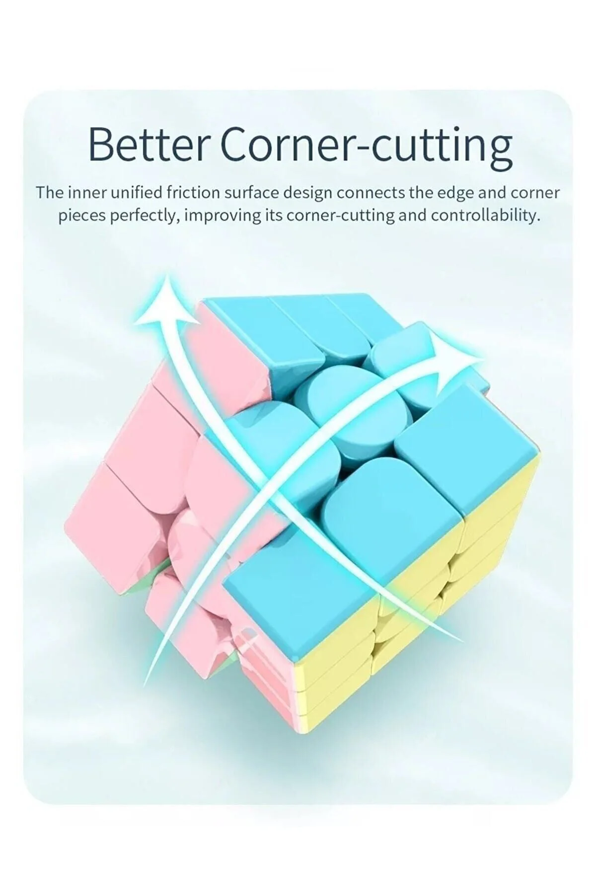 Brains Zeka Küpü Hız Küpü Sabır Küpü-Magic Cube Pastel Renkler 3x