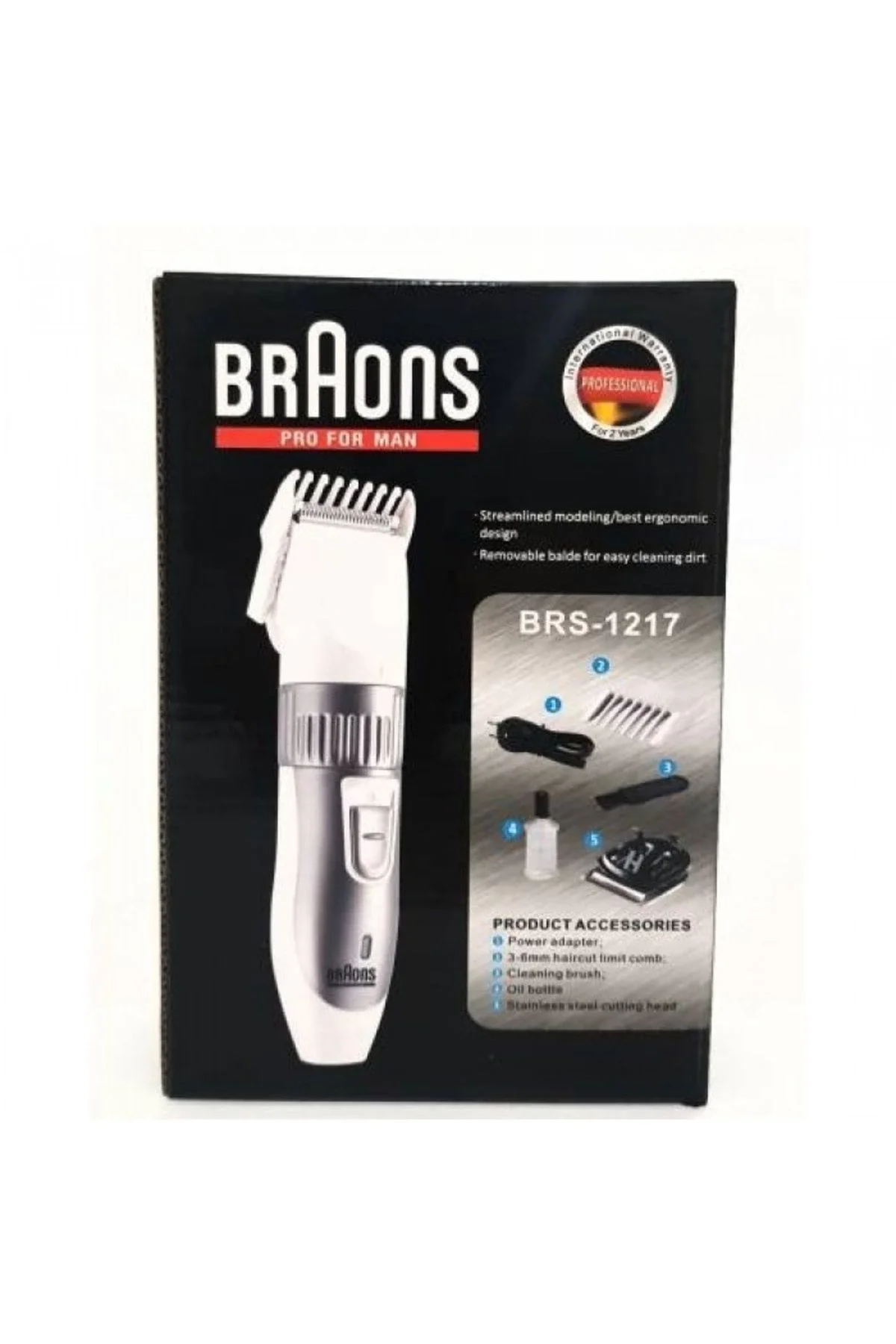 Braons Şarj Edilebilir Kablosuz Tıraş Makinesi Brs-1217 Braons Şarj Edilebilir Kablosuz Tıraş Makinesi Brs-1217