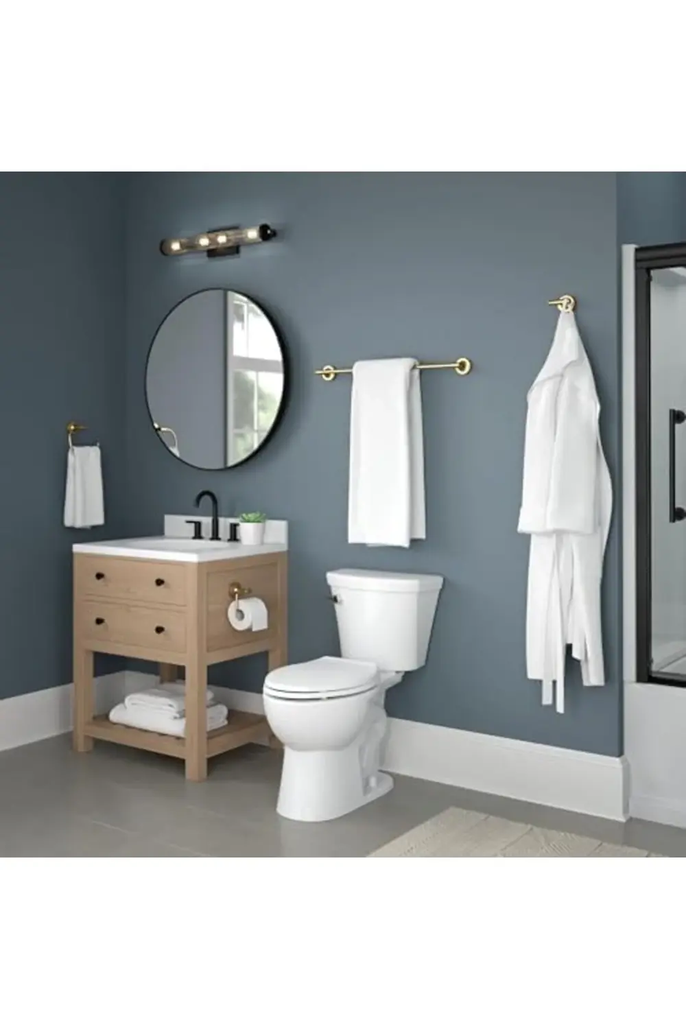 Brass VOI50-BB Voisin Tuvalet Kağıdı Tutucu, Boyalı Fırçalanmış P