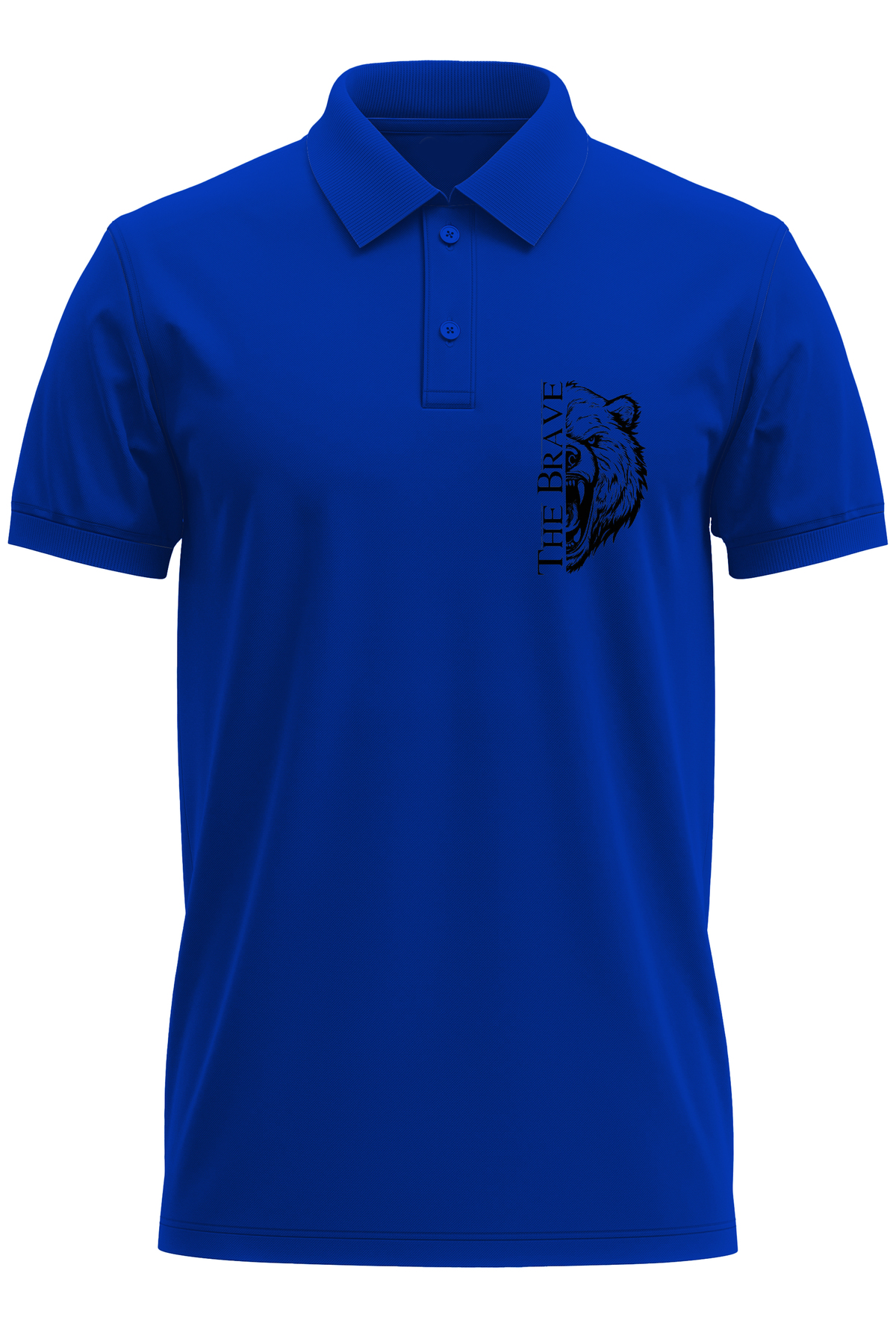 Remonz Brave Cesur Baskılı %100 Pamuk Regular Fit Polo Yaka T-Shirt