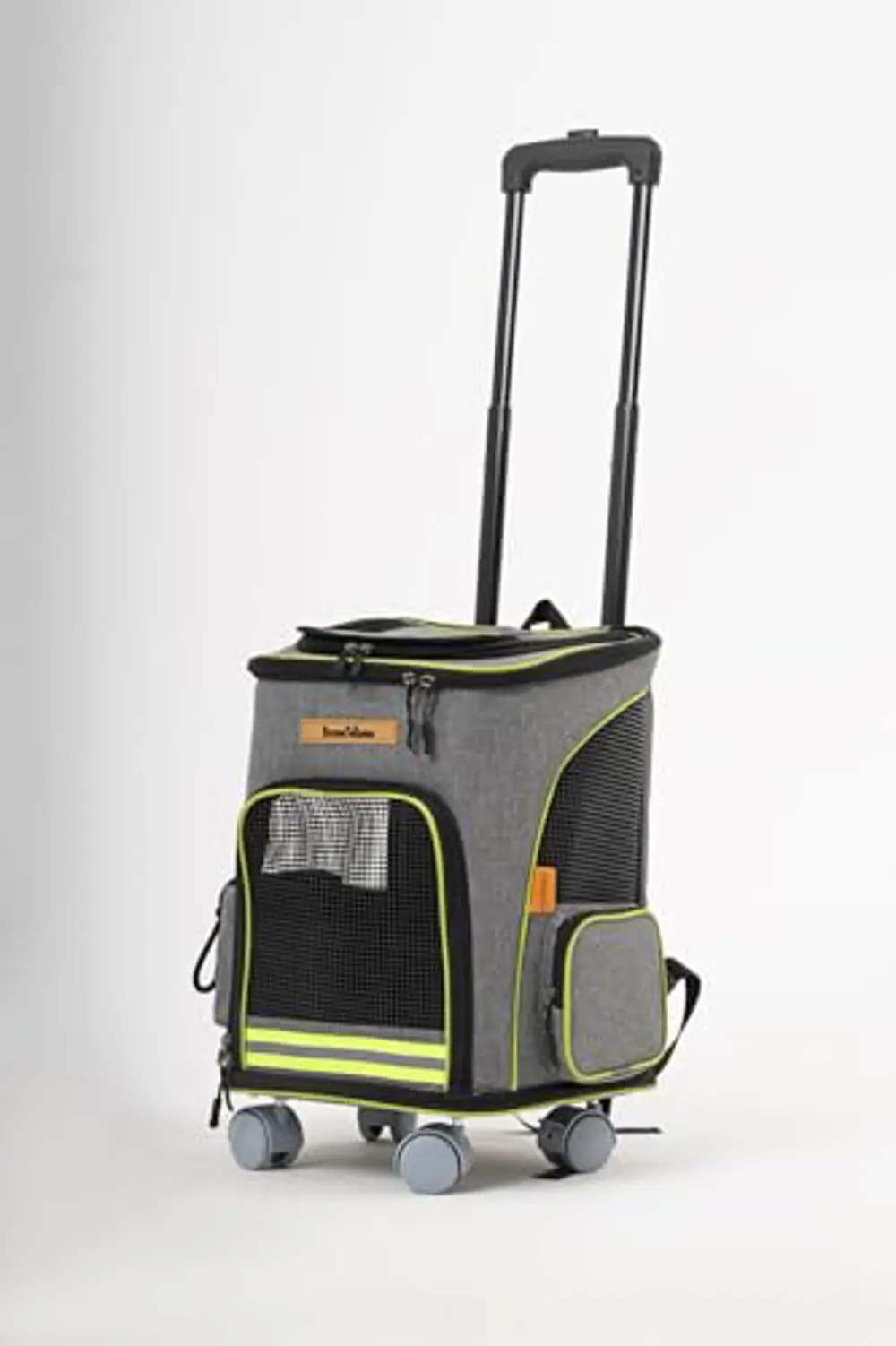 Brave Paws 4 Tekerlekli Kedi ve Köpek Taşıma Çantası Fren Mekaniz