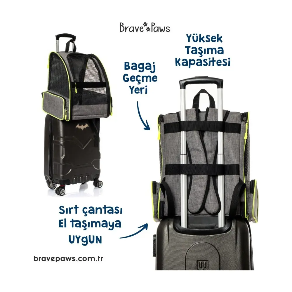 Brave Paws Kedi Köpek Çantası Yıkanabilir ve Hava Alan Piramit Mo Brave Paws Kedi Köpek Çantası Yıkanabilir ve Hava Alan Piramit Mo