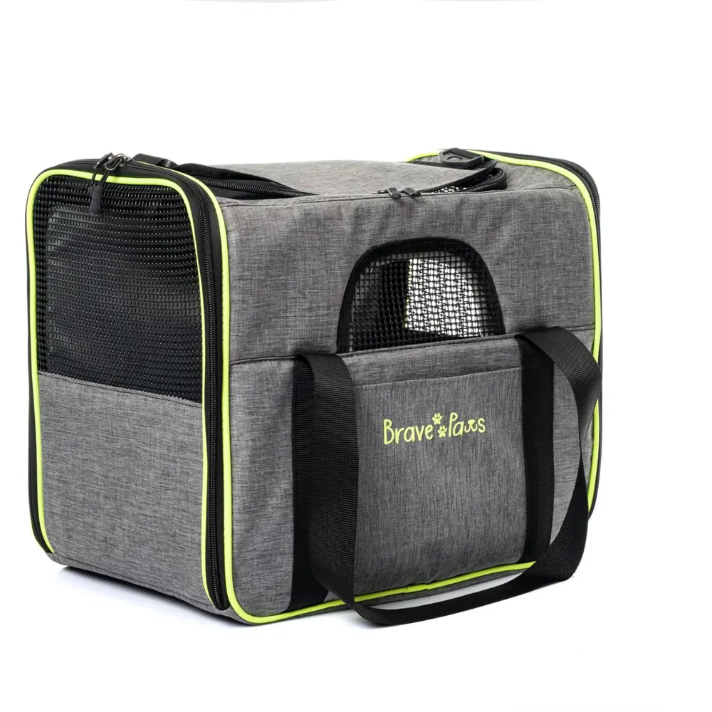 Brave Paws Kedi Köpek Taşıma Çantası Kare Model Yırtılmaz Plastik