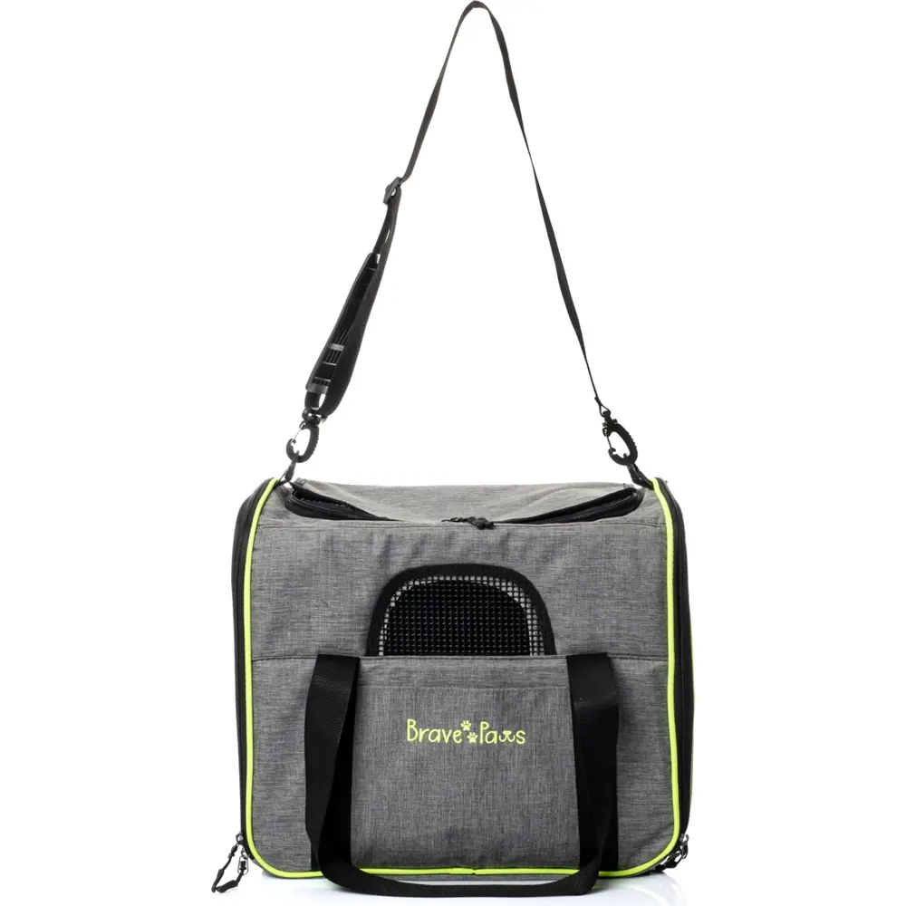 Brave Paws Kedi Köpek Taşıma Çantası Kare Model Yırtılmaz Plastik