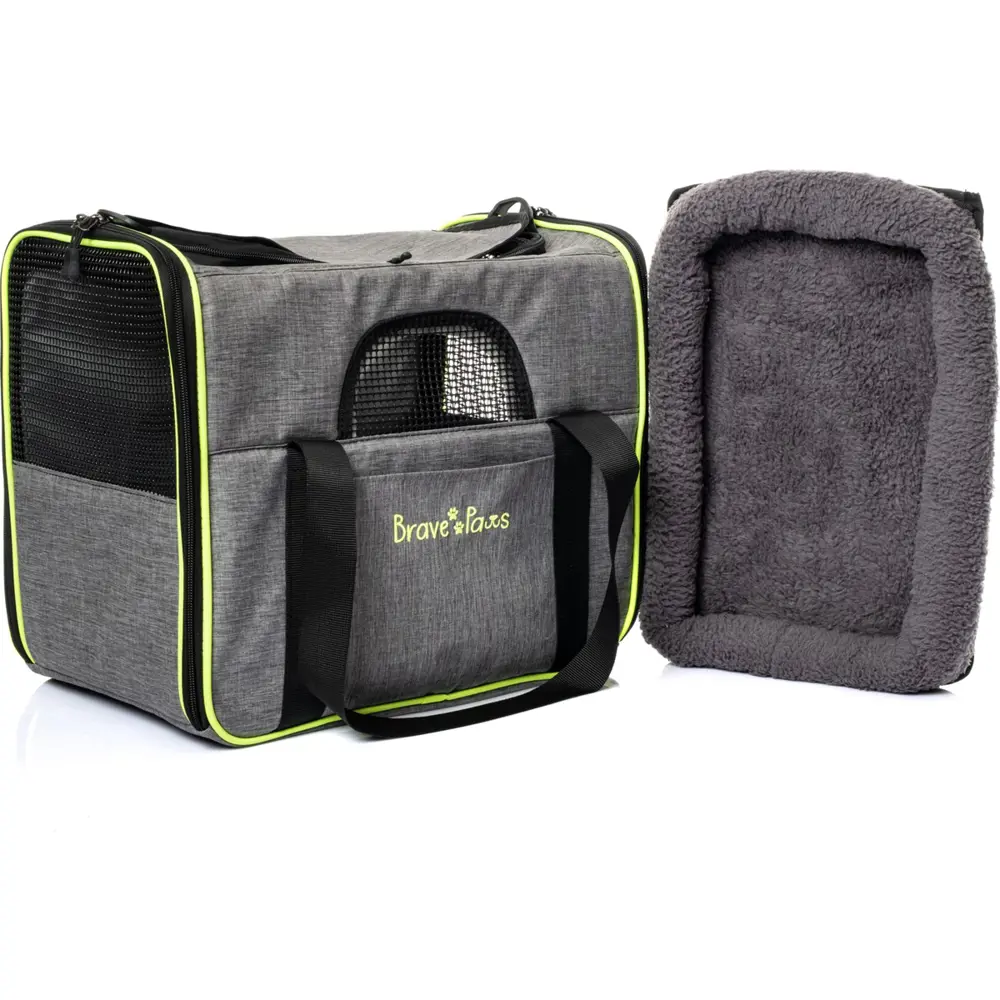 Brave Paws Kedi Köpek Taşıma Çantası Kare Model Yırtılmaz Plastik