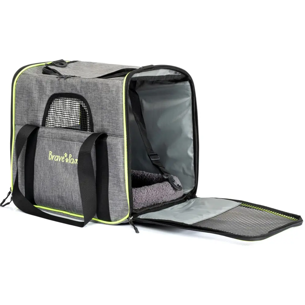 Brave Paws Kedi Köpek Taşıma Çantası Kare Model Yırtılmaz Plastik