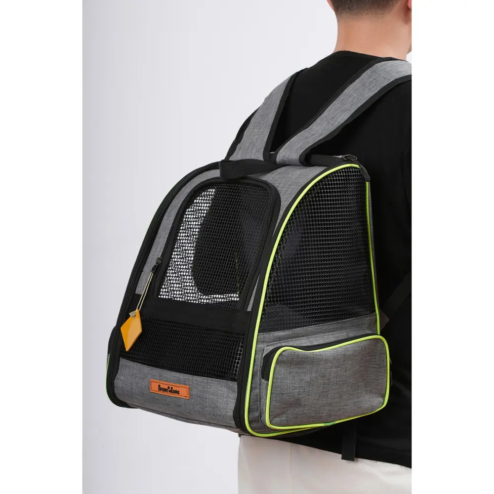 Brave Paws Tekerlekli Plastik Fileli Kedi ve Köpek Taşıma Çantası