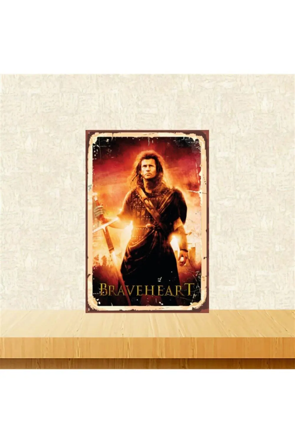 Braveheart 20-30 Cm Retro Ahşap Tablo Tkfx5034