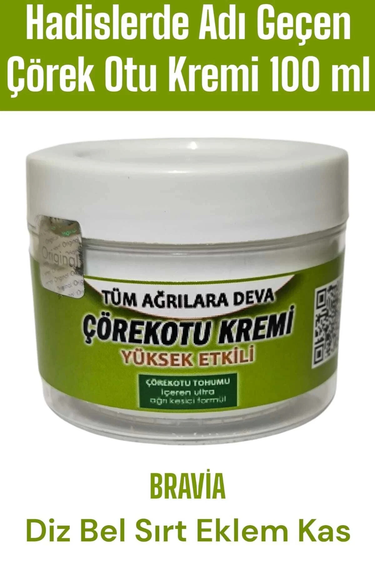 Bravia Çörek Otu Kremi 100 ml — Cildi Besleyen Doğal Nemlendirici