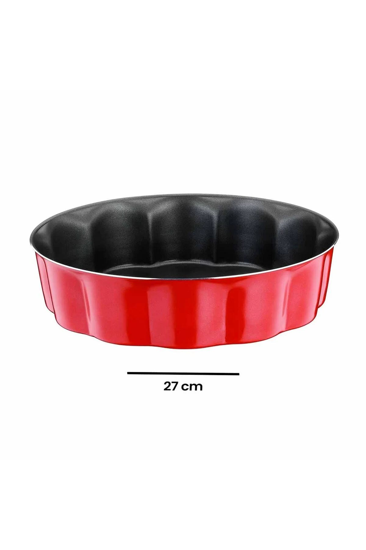 Bravo Dilimli Kek Kalıbı - Kırmızı - 26 cm - Görsel 2