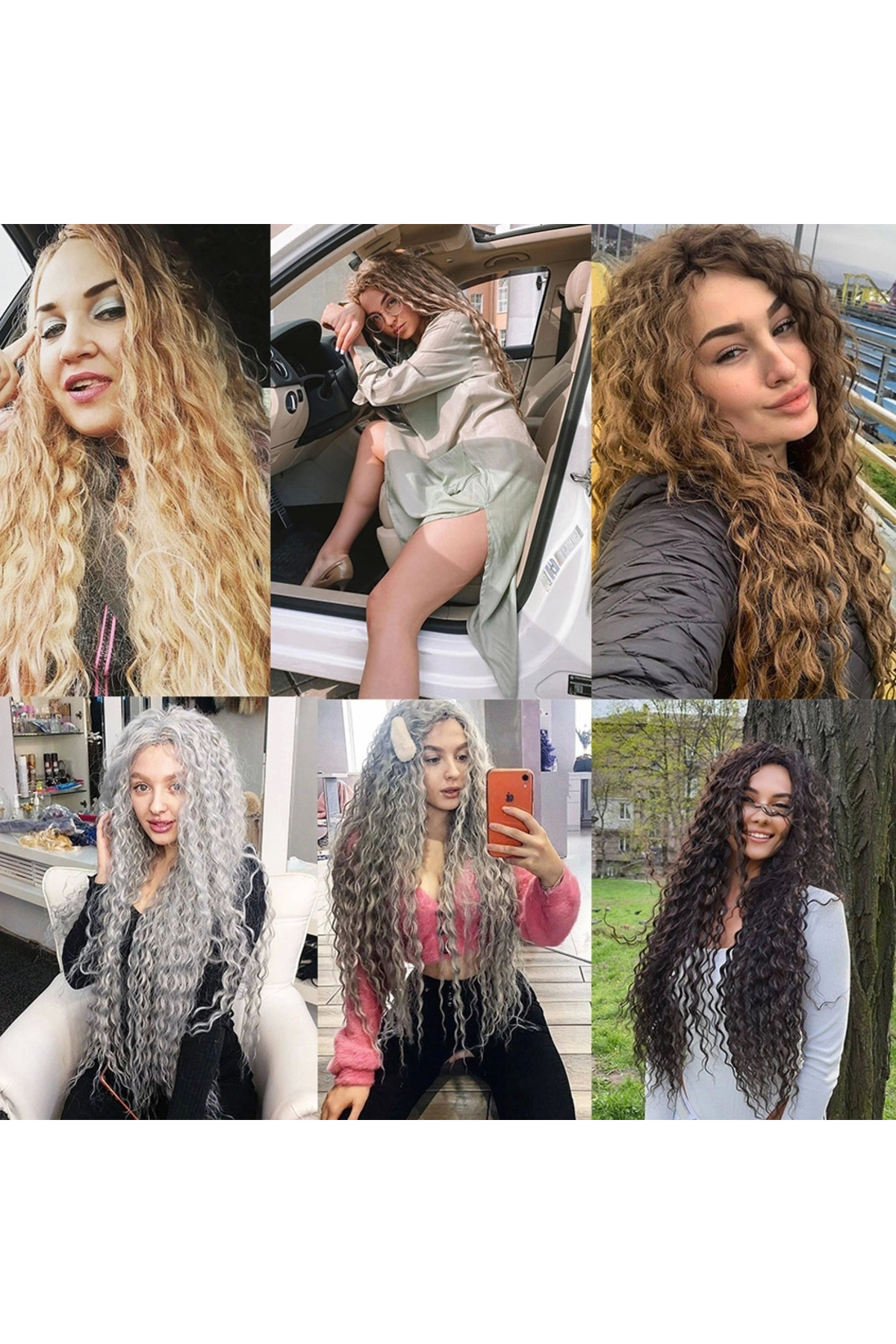 Black Underwear Brazilian Afro Dalgası Saç - Bakır