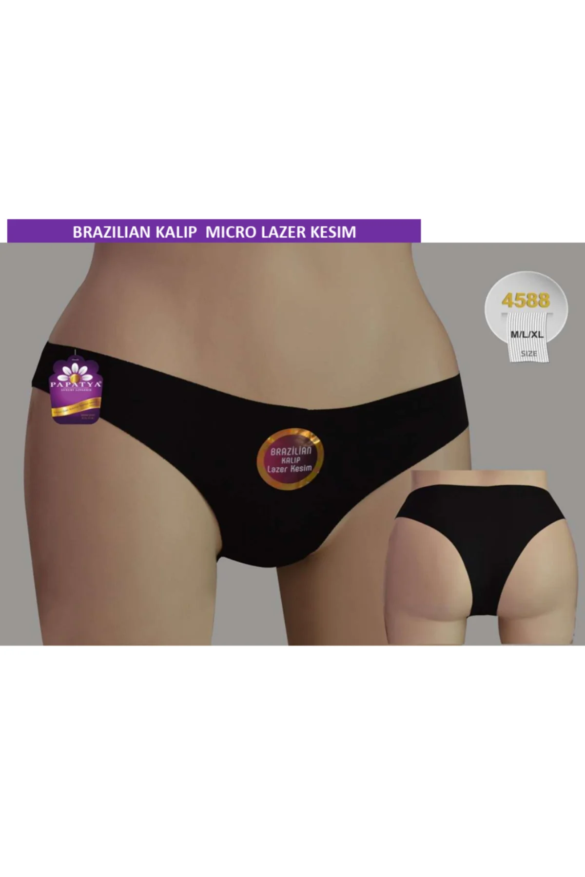 BRAZILIAN MODEL MİCRO LAZER KESİM KÜLOT (6 ADET)