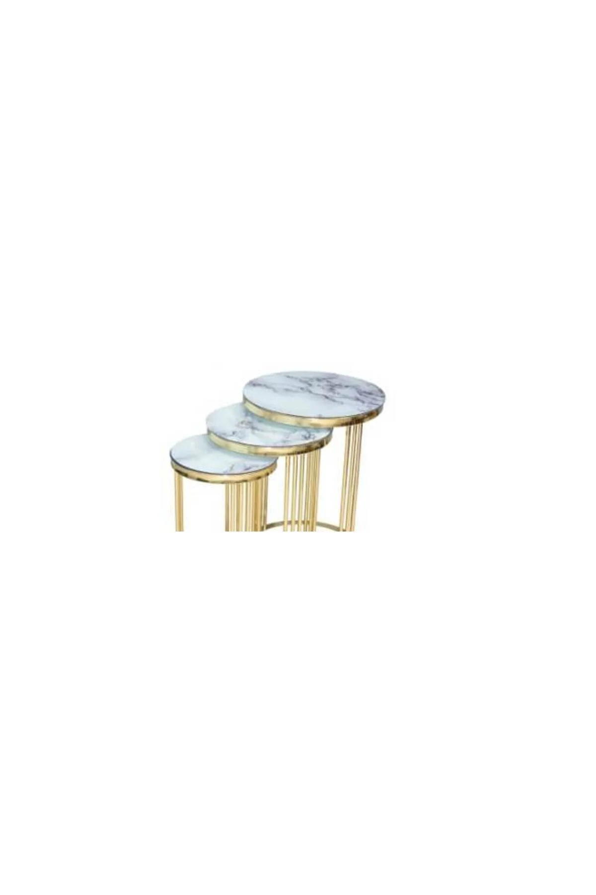 Brc 17537 Zigon C MODEL Gold Kaplama renk Kırılmz Temper Beyz mermer cam El Yapım - Görsel 2