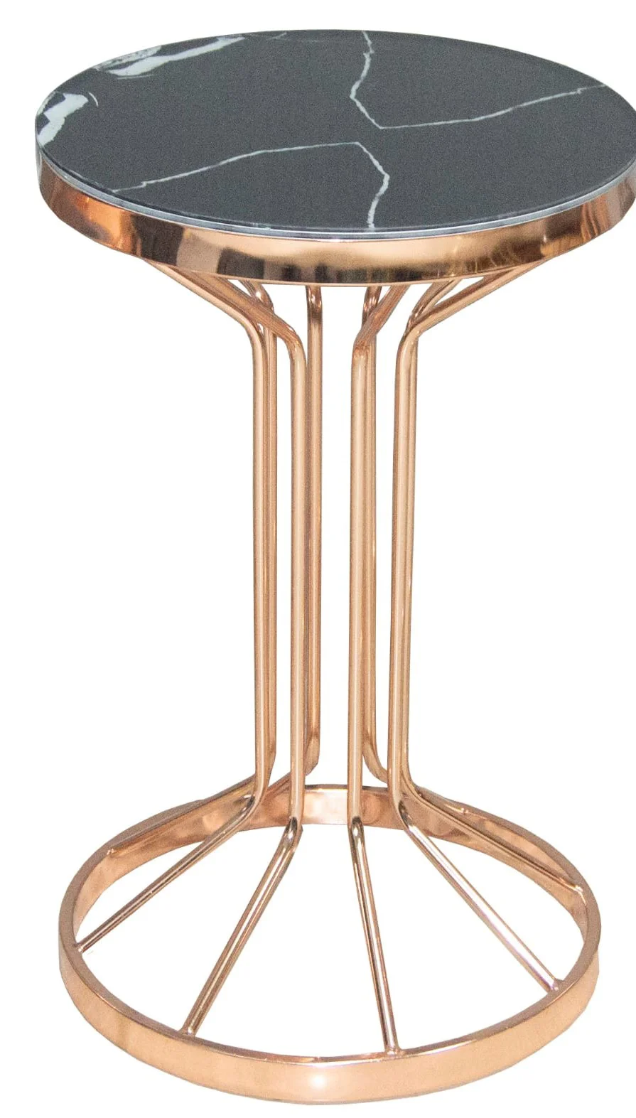 Brc 17883 Bufalo FİSKOS Siyah Mermer Desen Metal Rose Bakır Renk 