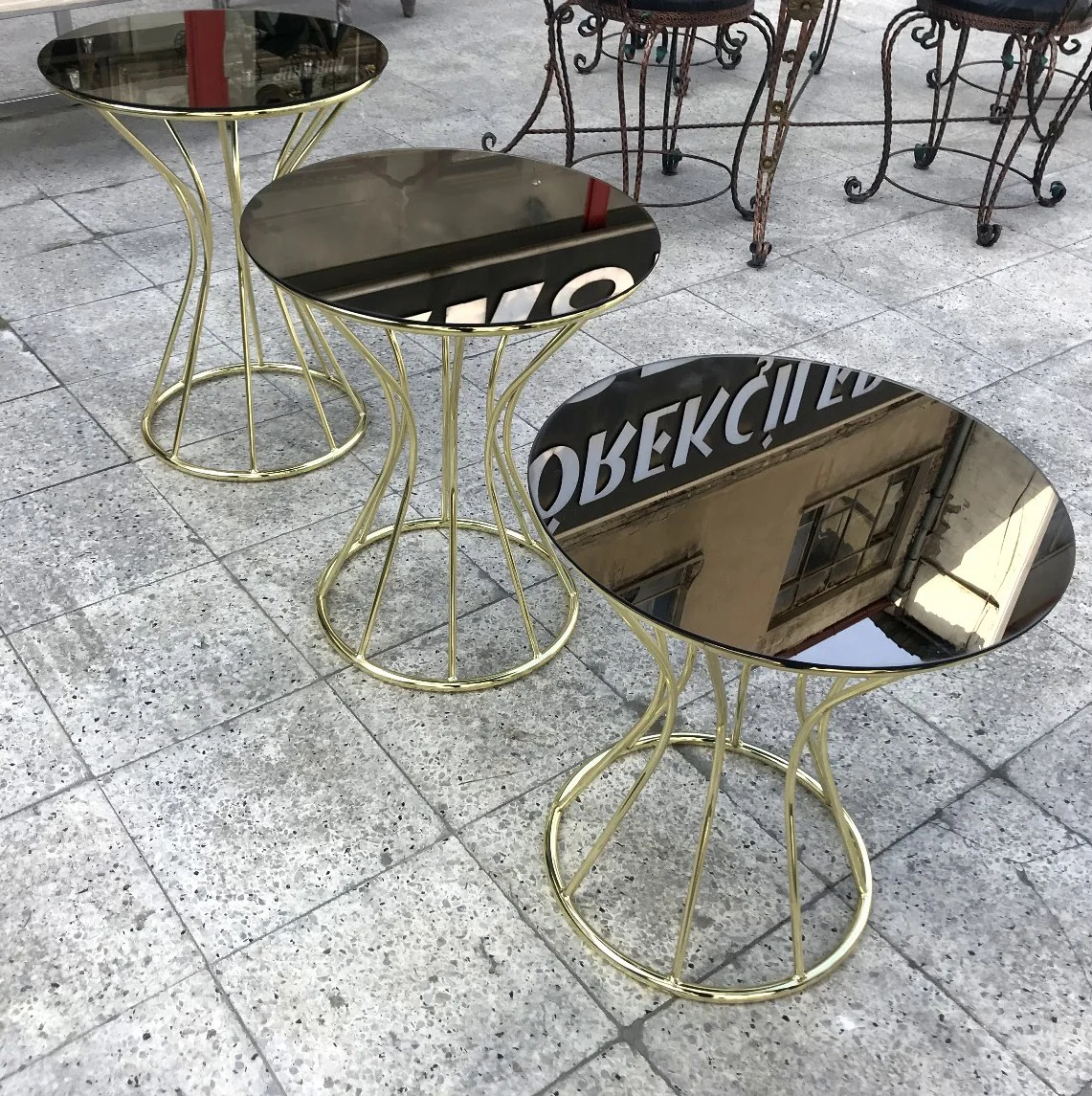 Brc 18099 KUM SAAT Zigon Model Siyah Temper Metal Çelik Gold renk