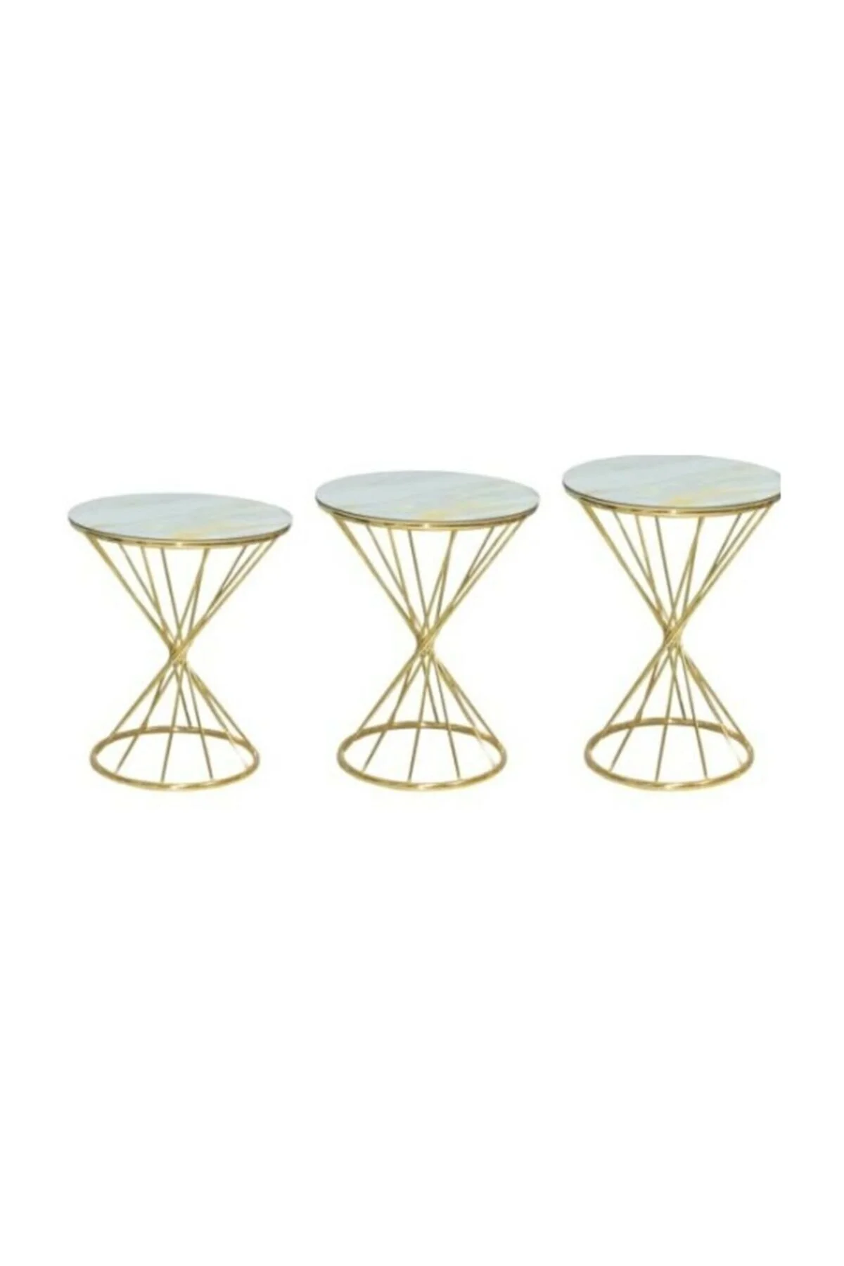 Brc 18513 RİVOLİ Zigon Model Metal Gold kaplama Sarı mermer tempe