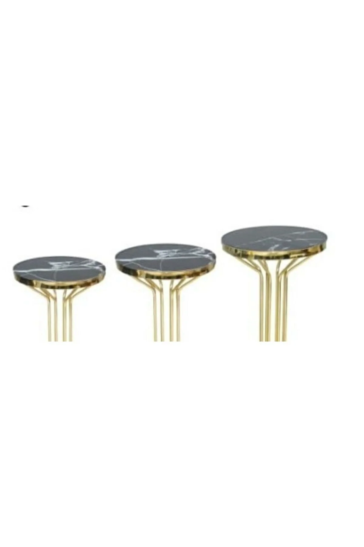 Brc 18536 BUFALO Zigon Model Metal Gold Kaplama Siyah Mermer Temper cam El Yapım - Görsel 2