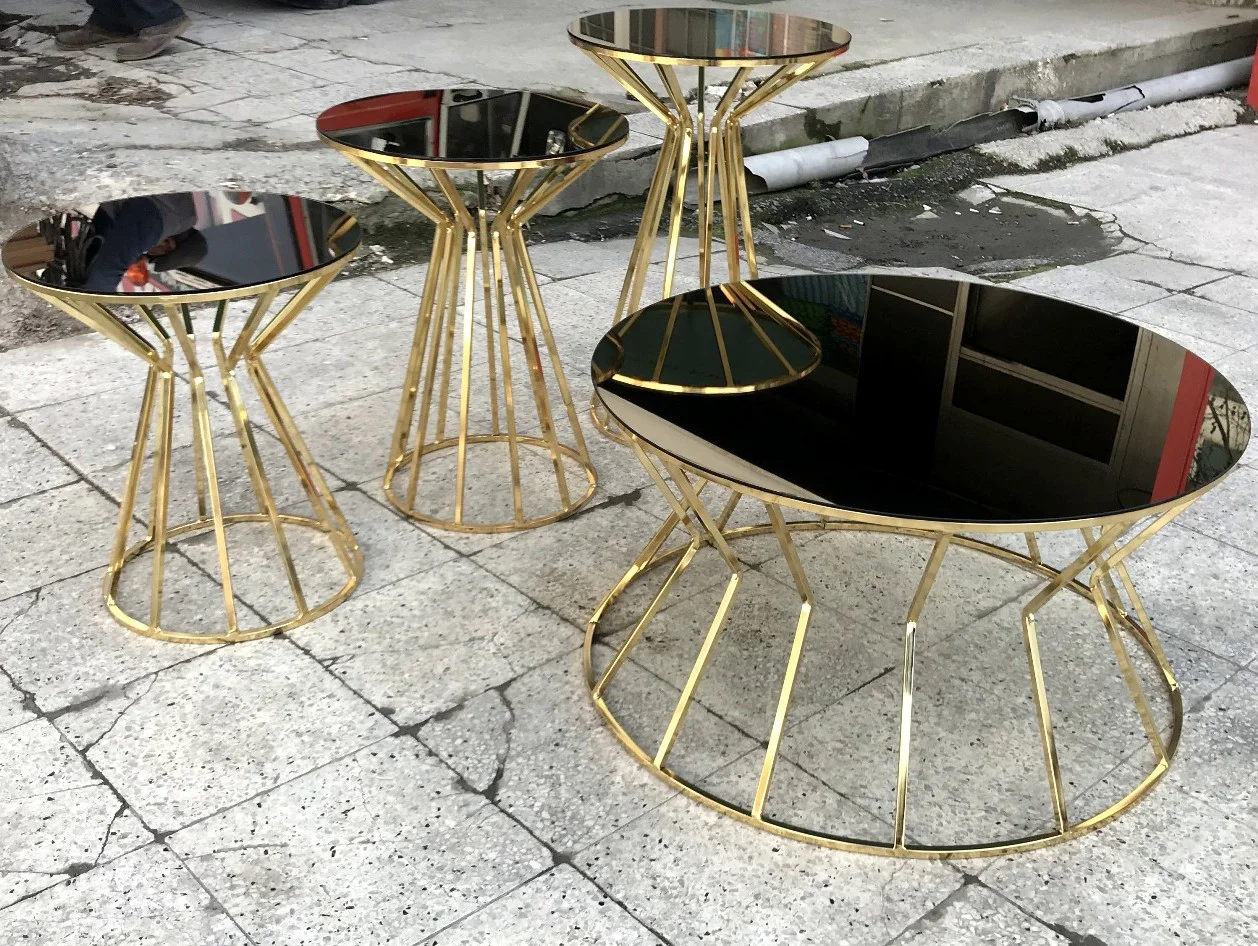 Brc CADDE 13852 Zigon-Orta sehpa Model Metal Gold Renk kaplama Si