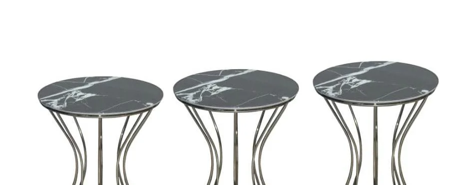 Brc Zigoın 13389 KUM SAATİ Model SİYAH MERMER Metal PLATİN Renk K