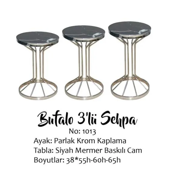 Brc zigon 13381 Bufalo Model Siyah Mermer Temper cam GÜMÜŞ Kaplam