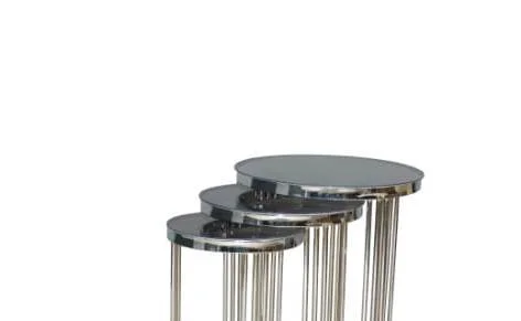 Brc Zigon 13383 C Model Düz Siyah Temper cam GÜMÜŞ Kaplama Metal 