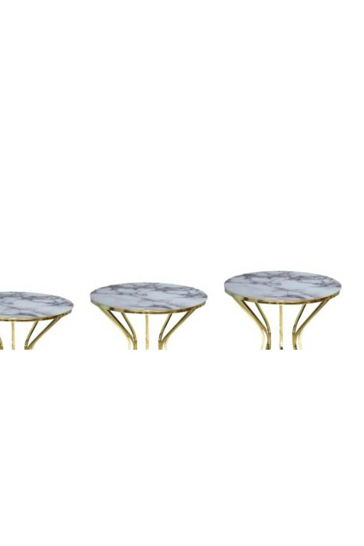 Brc Zigon 13388 Cadde Model Beyaz Mermer Metal gold Renk Kaplam Kutu sevk Elyapım - Görsel 2