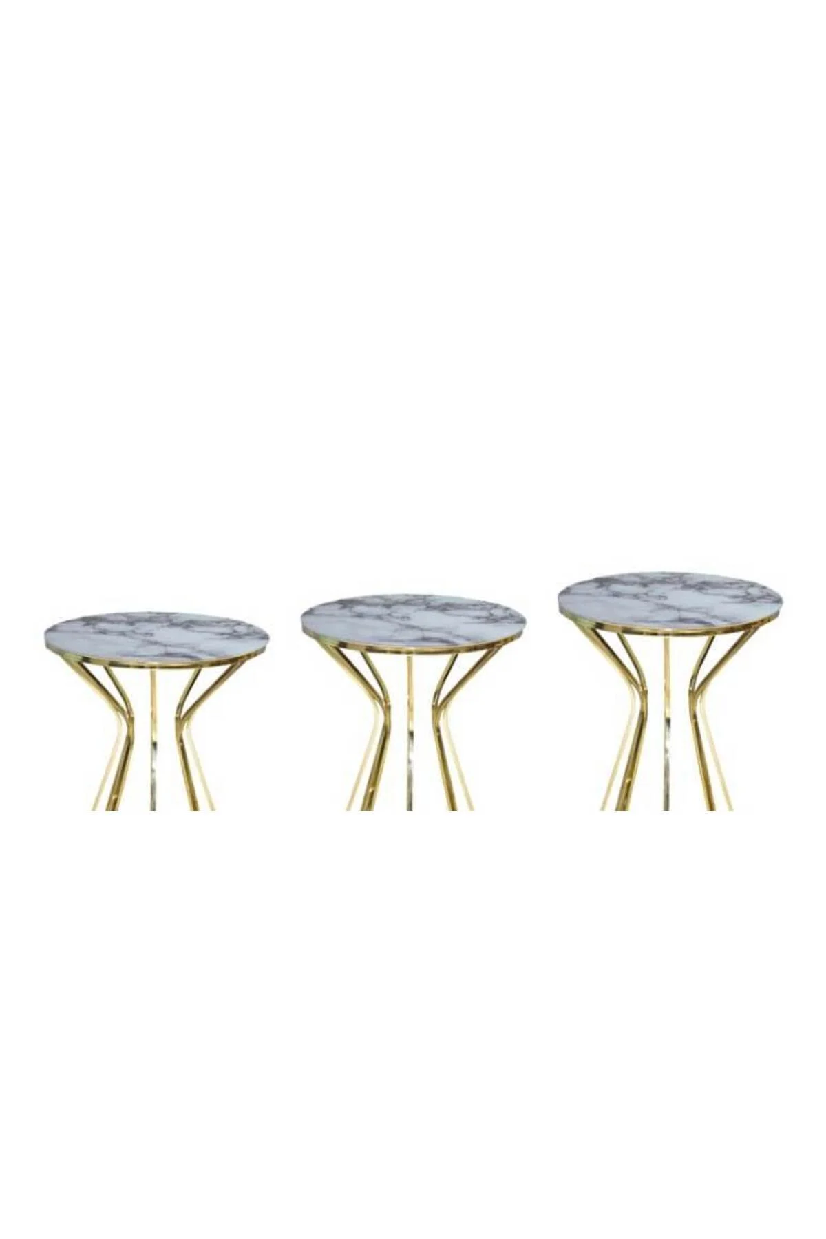 Brc Zigon 13388 Cadde Model Beyaz Mermer Metal gold Renk Kaplam Kutu sevk Elyapım - Görsel 4