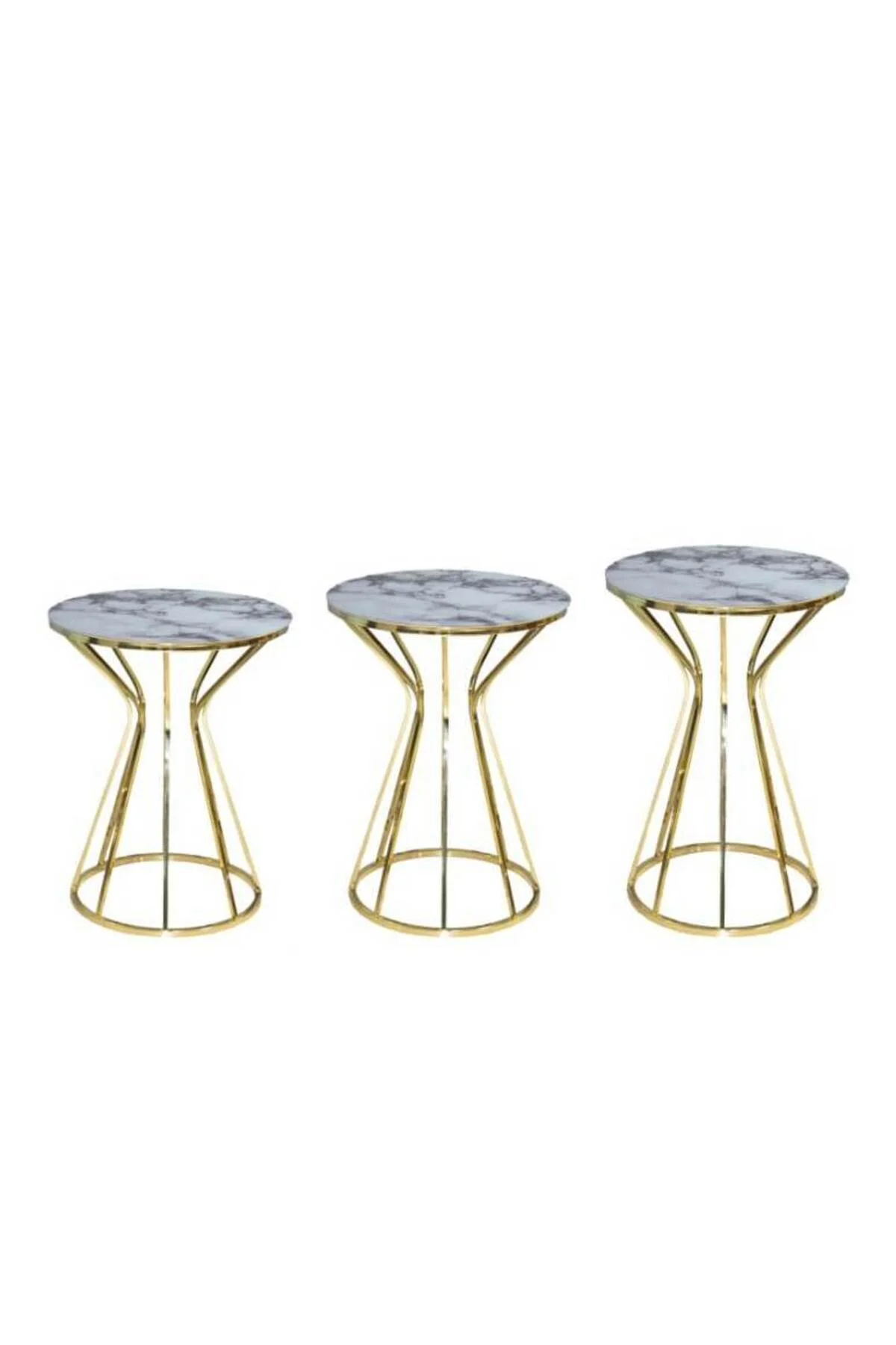 Brc Zigon 13388 Cadde Model Beyaz Mermer Metal gold Renk Kaplam Kutu sevk Elyapım - Görsel 3