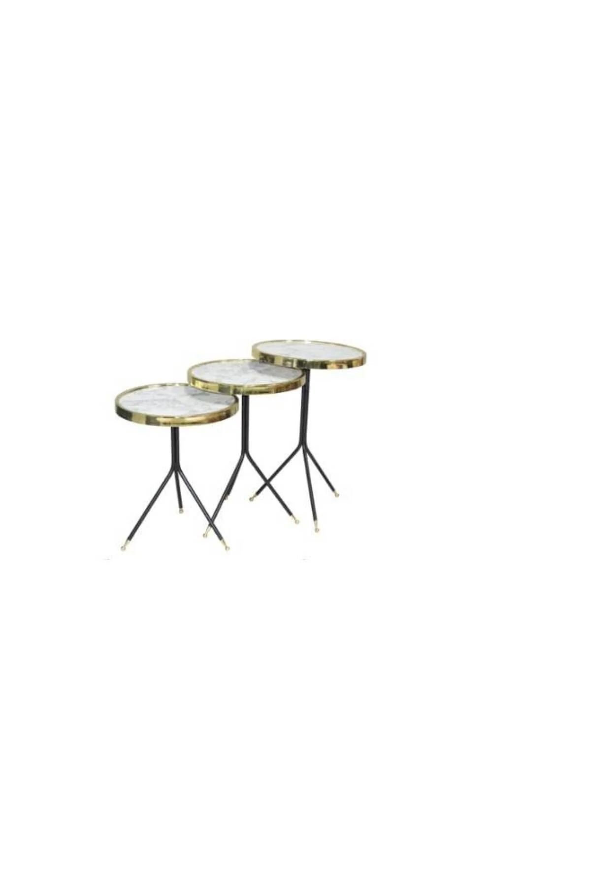 Brc Zigon 13409 Olimpik Model Beyaz Mermer Metal Gold Kaplama Ayak El Yapım - Görsel 3