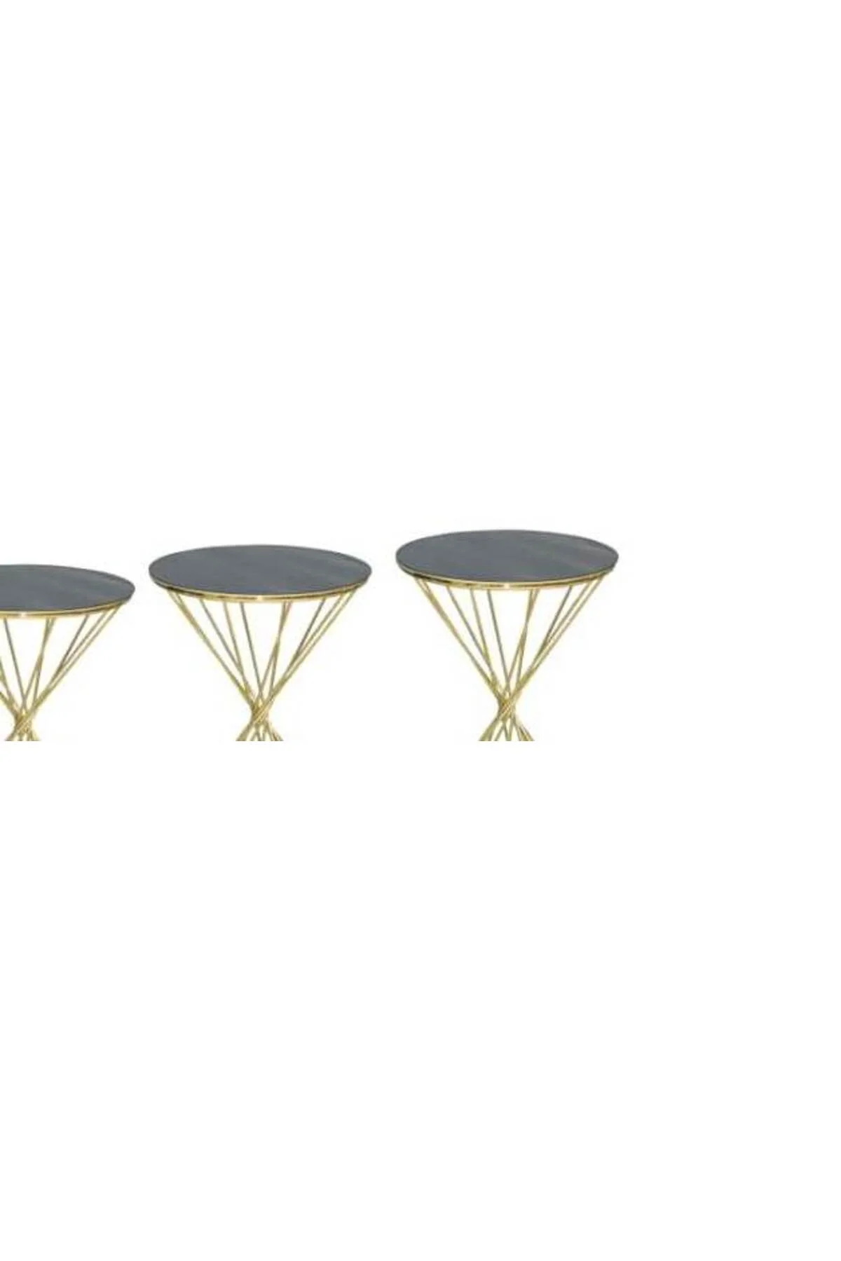 Brc Zigon 17513 RİVOLİ model Siyah Kırılma cam Metal Transmsyon Gold renk El Yapı - Görsel 2