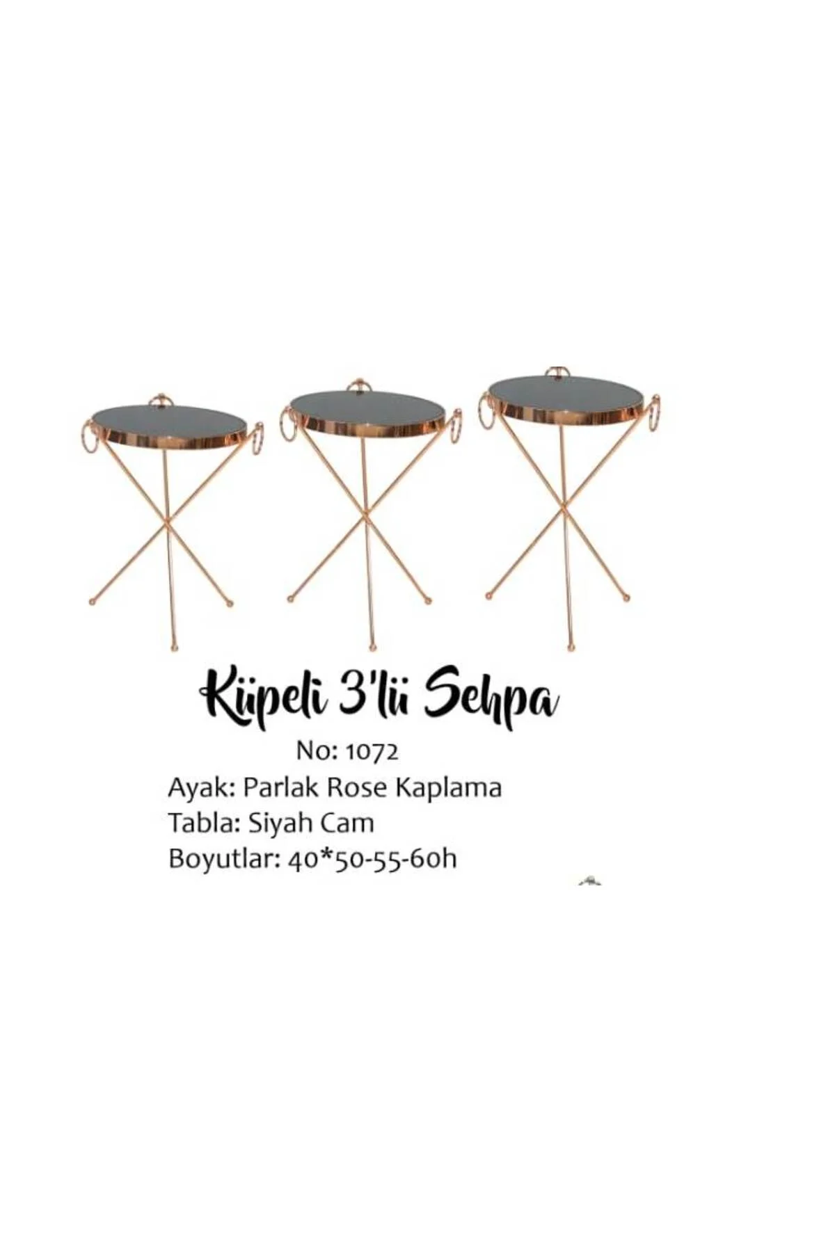 Brc Zigon 17524 Küpeli Model Metal gold kaplama renk Kırılmaz temper cam El Yapım - Görsel 4