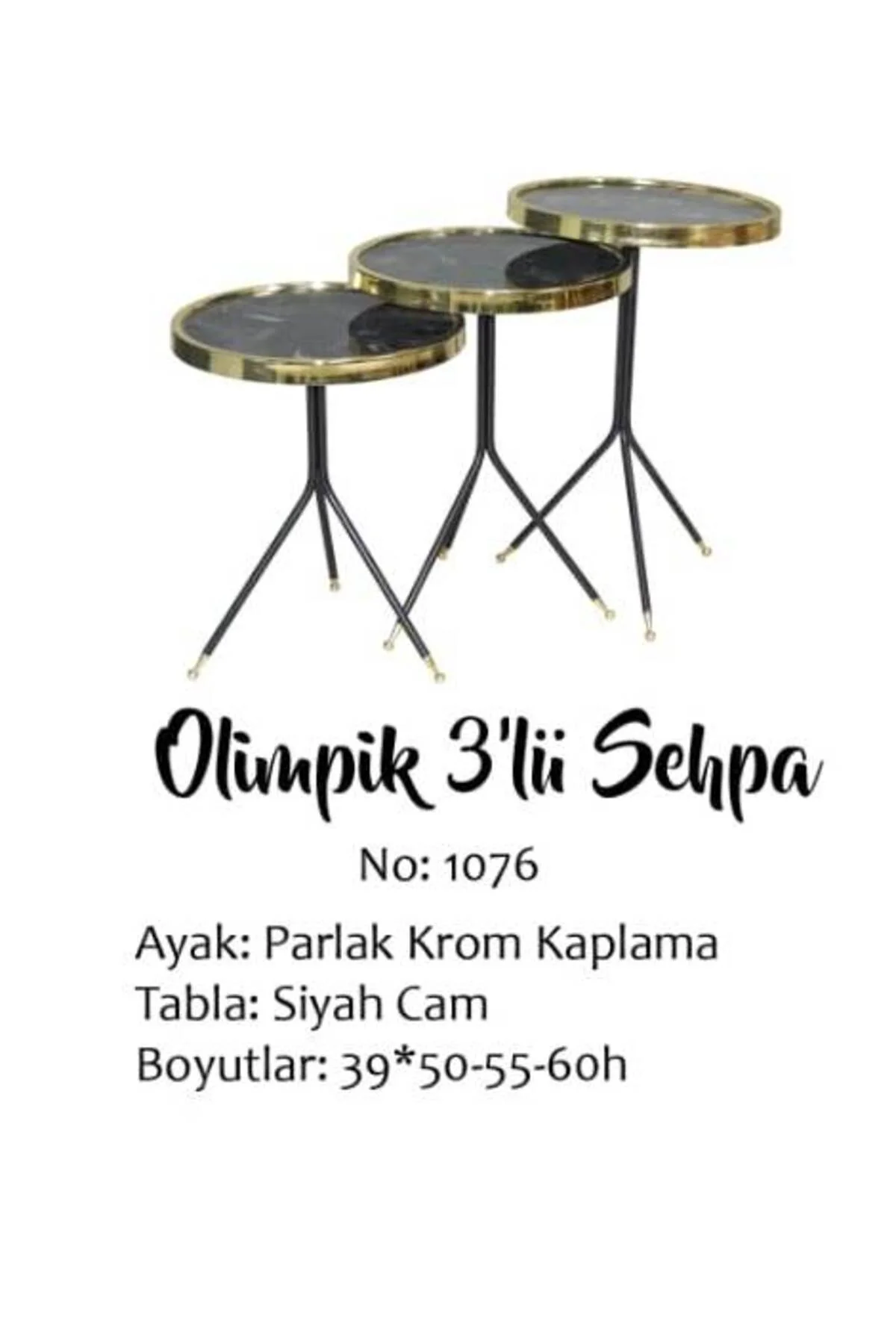 Brc Zigon17518 OLİMPİK Siyah Mermer Desen temper cam Metal Gold Renk Kaplama - Görsel 3