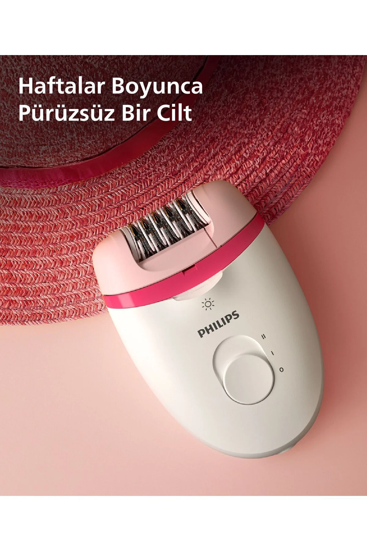 BRE255/05 Kablolu Epilatör,Bacak İçin Kullanım,Işık Özellikli,3 Ek Parçalı,2 Hız Ayarı