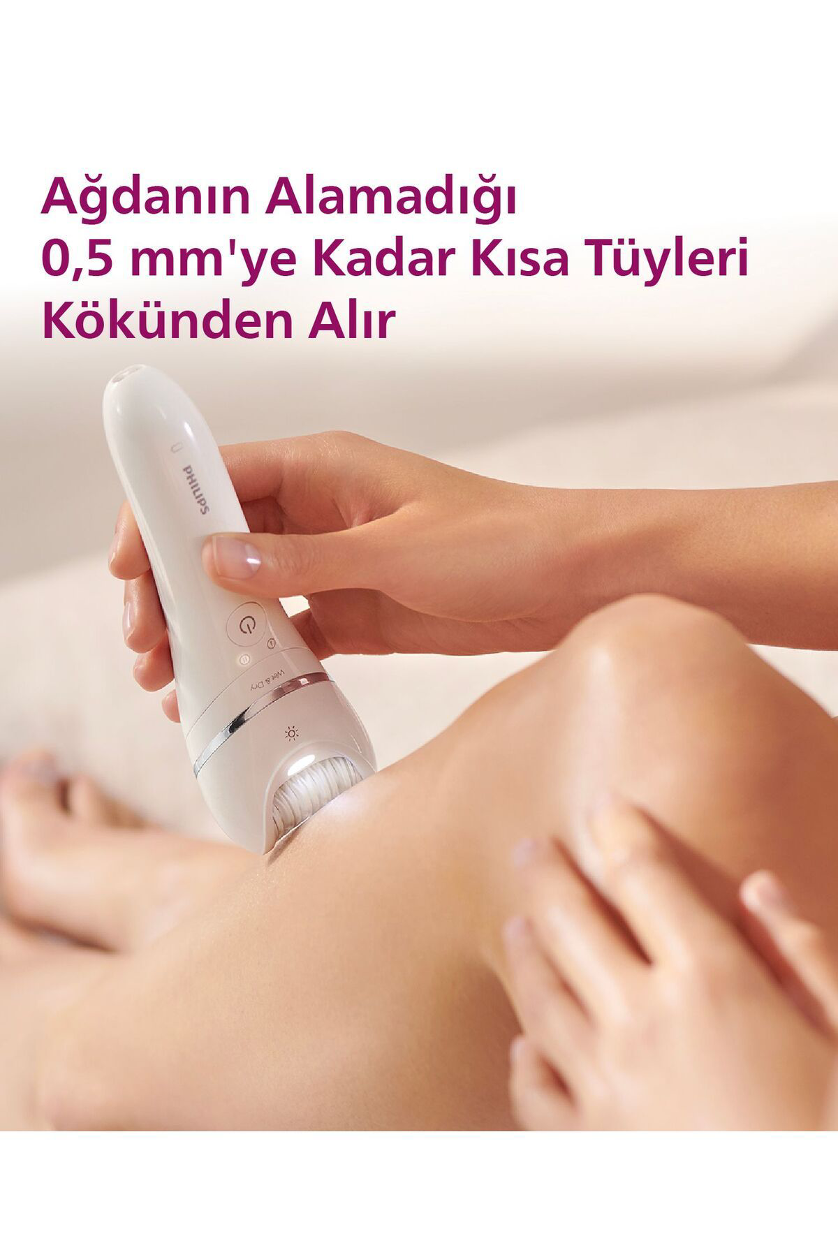 BRE700/05 Epilatör (Yüz+Koltuk altı+Bikini Bölgesi+Bacak)Islak-Ku