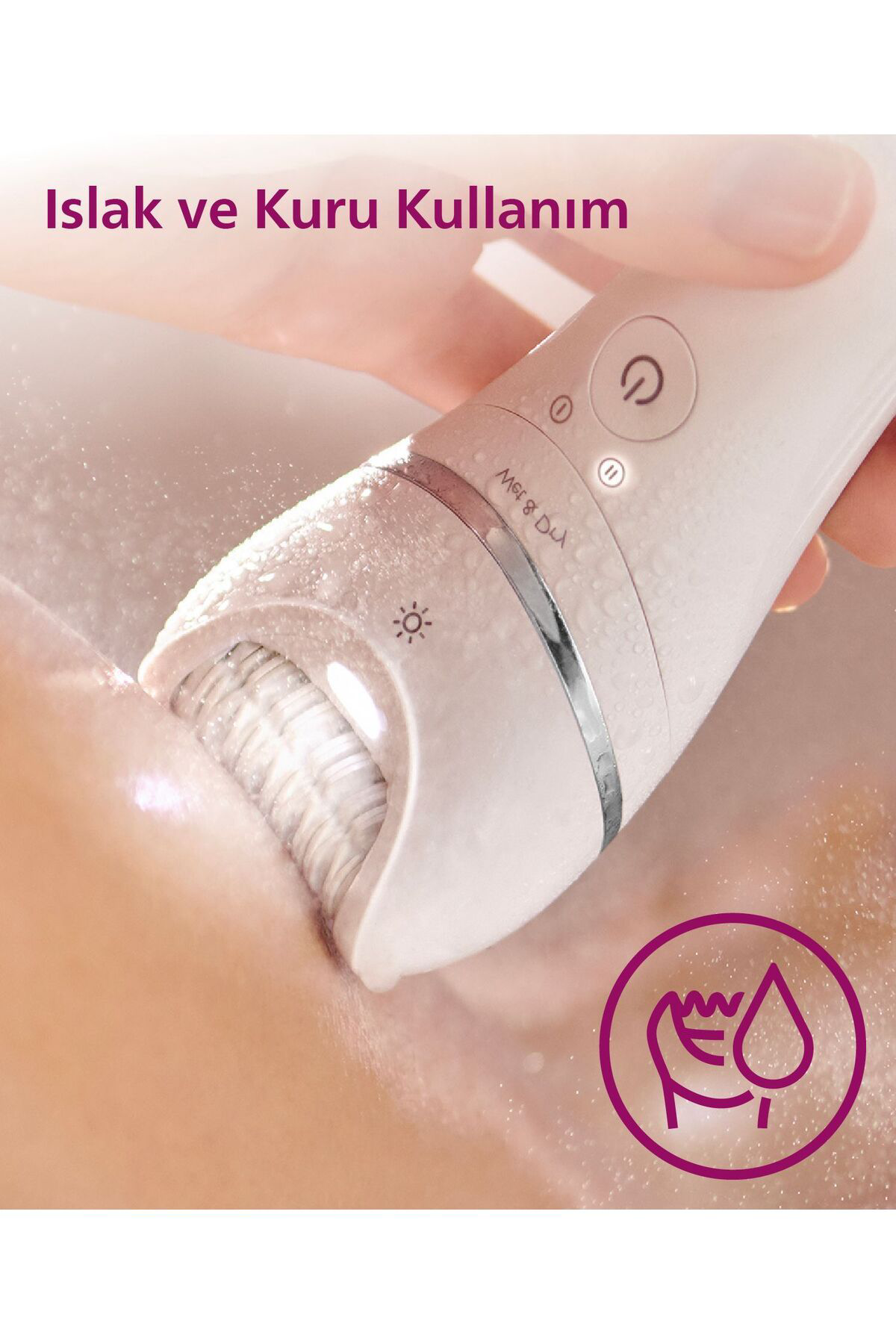 BRE710/05 Epilatör (Yüz+Koltuk altı+Bikini Bölgesi+Bacak)Islak Ve BRE710/05 Epilatör (Yüz+Koltuk altı+Bikini Bölgesi+Bacak)Islak Ve