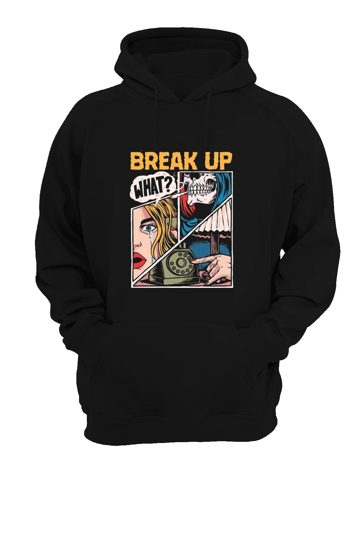 Break Up Baskılı, 3 iplik. Şardonlu, İçi Polar, Kalın, (600 gr.) Sweatshirt