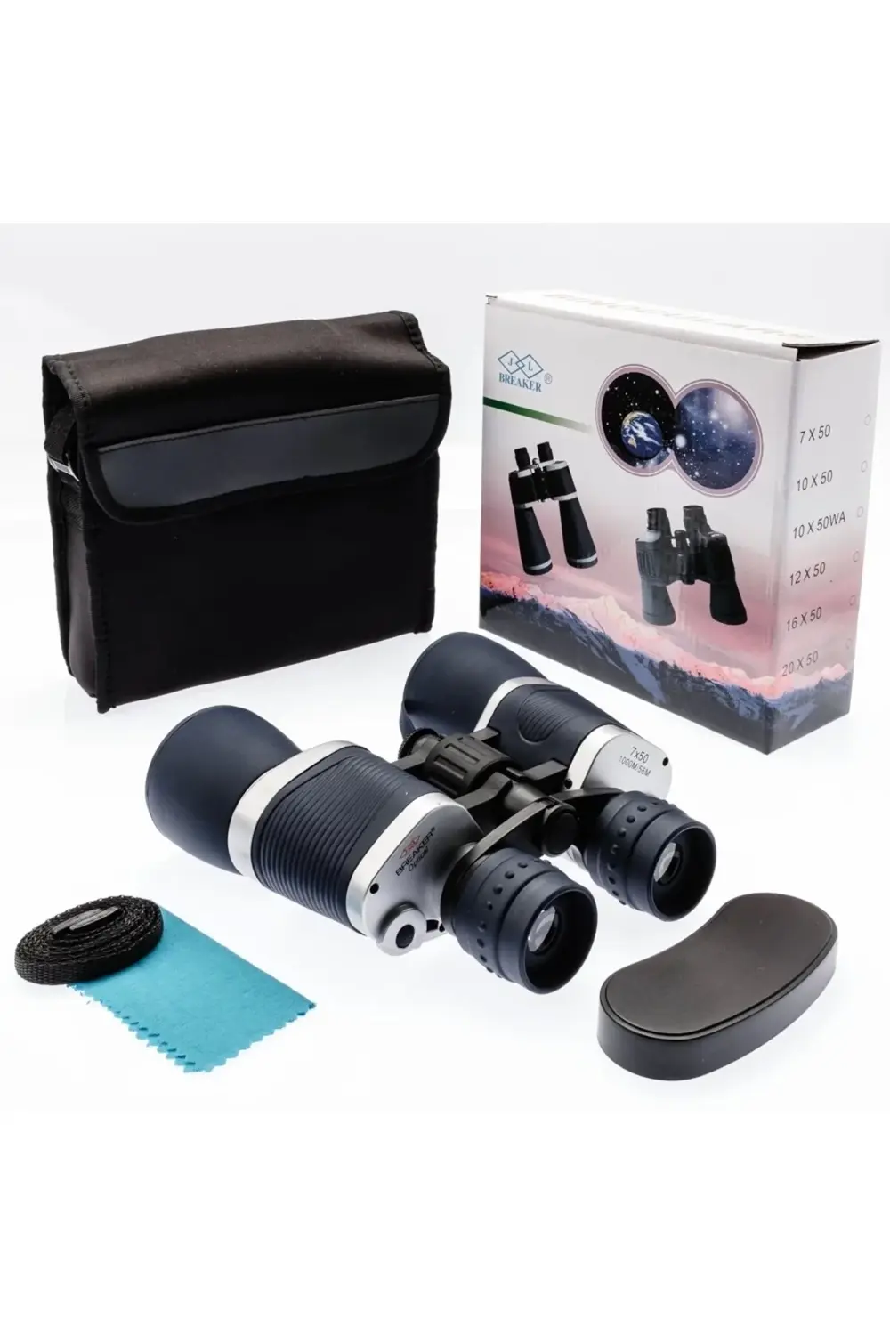 Breaker 7x50 Güneş Filtreli Profesyonel El Dürbünü 1000m/56m – Ma