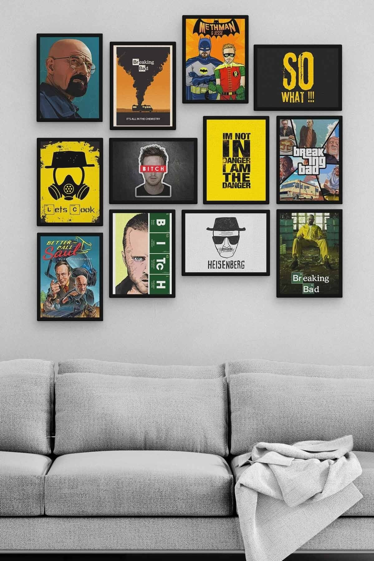 Breaking Bad 12 Parça Ahşap Mdf Tablo Zlltb374 Fiyatı, Yorumları ve Özellikleri