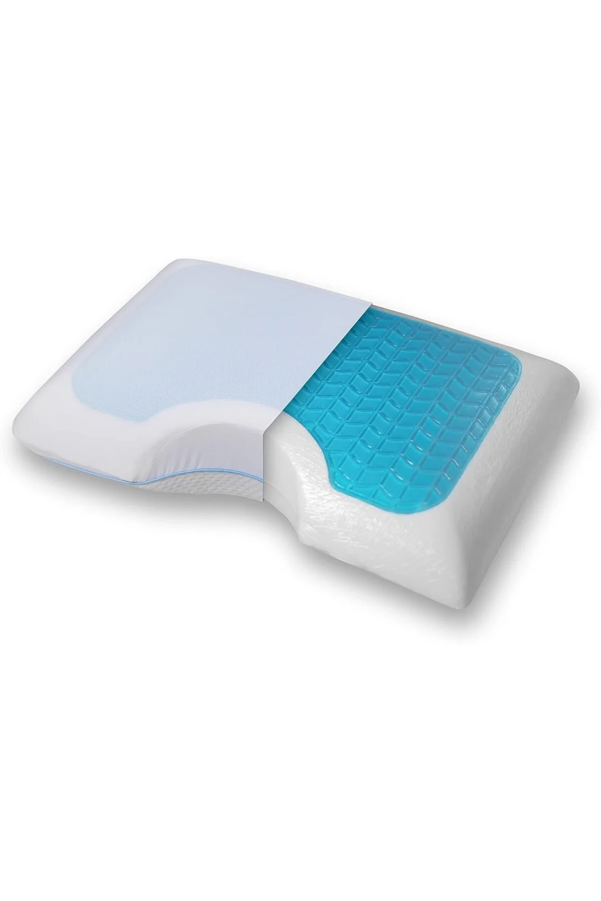 Breathable Cool Jel Deluxe Hafızalı Yastık 60x40x13 Cm Visco Memo