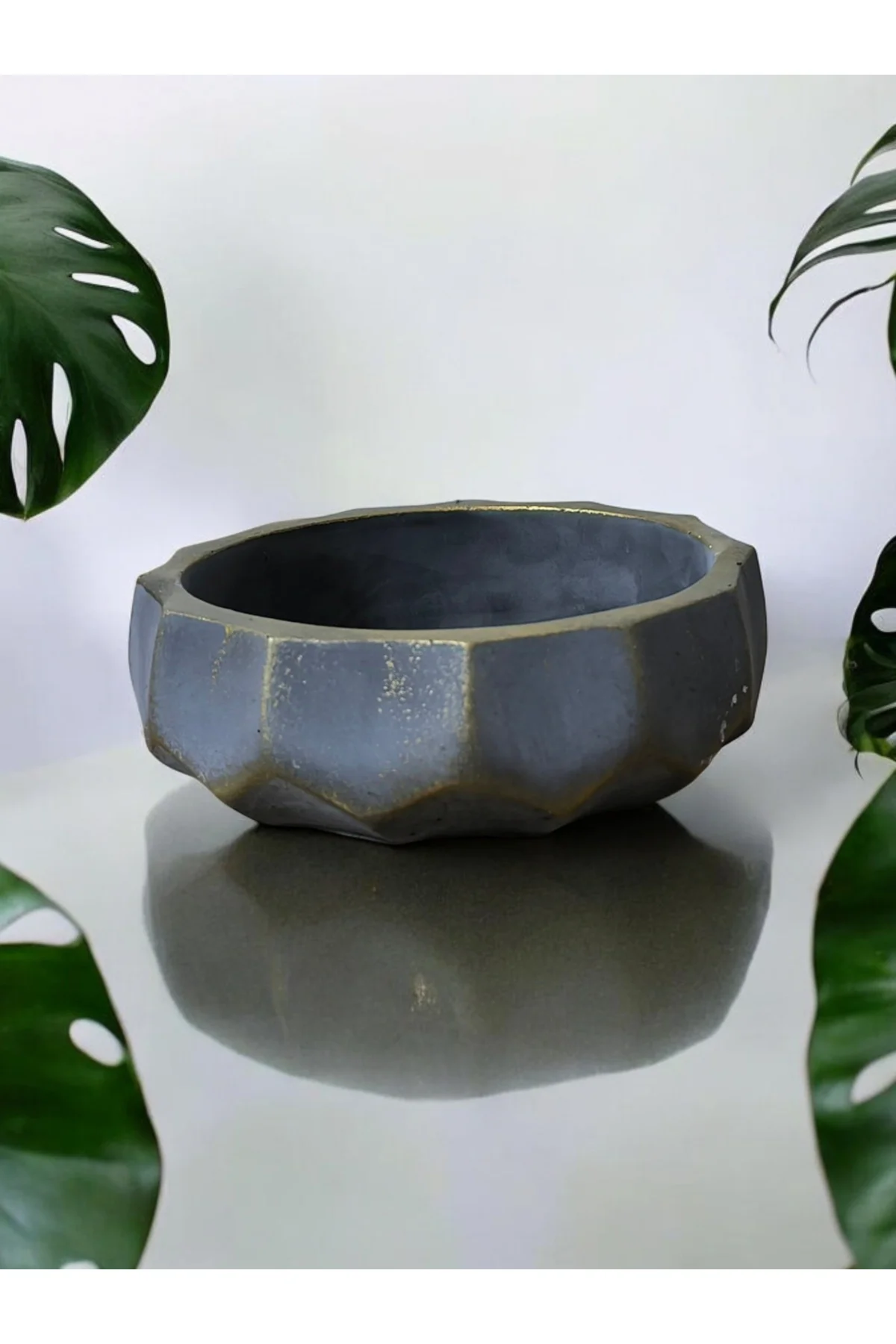 Brezilya Dizayn Taş Bonsai Aranjman ve Orkide Saksısı 01a Brezilya Dizayn Taş Bonsai Aranjman ve Orkide Saksısı 01a