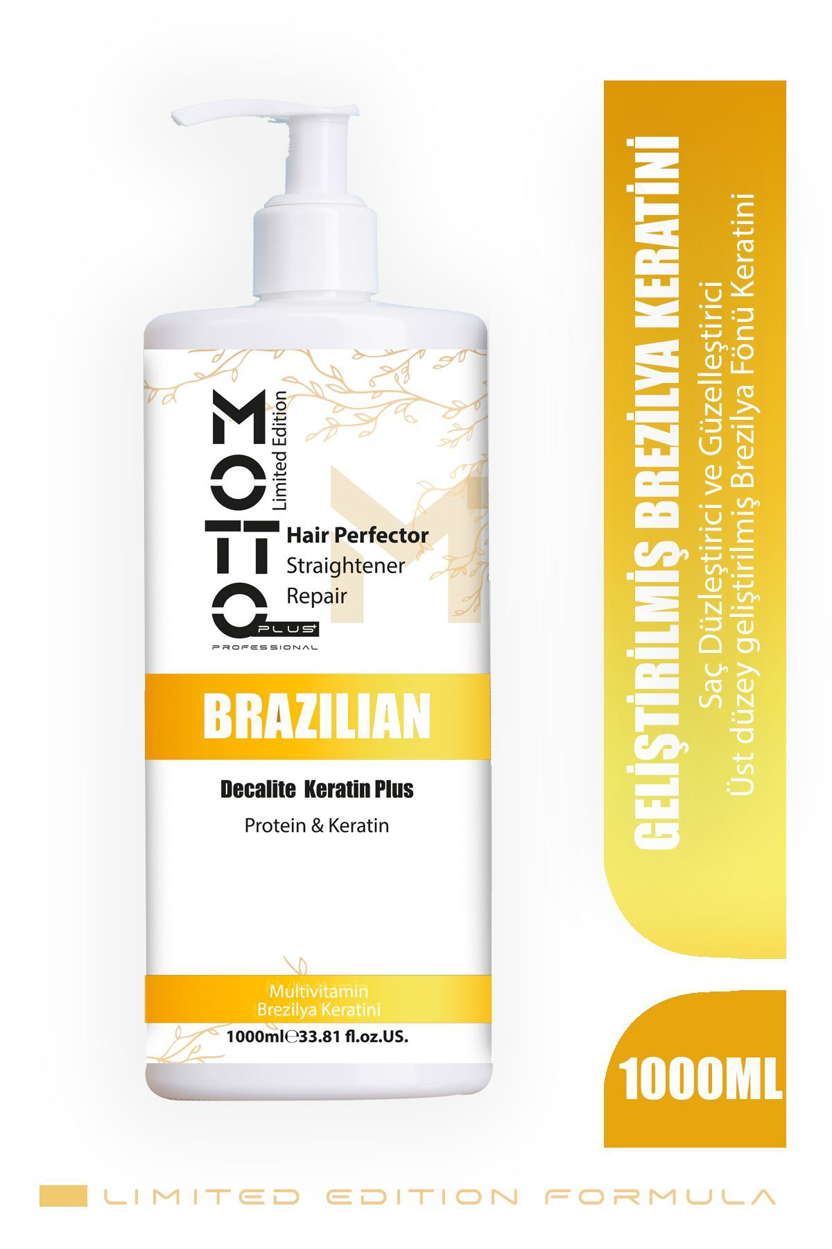 Motto Plus Professional Brezilya Fönü Keratin Ve Saç Botox Bakımı 1000 Ml ( Kuaför Boy )