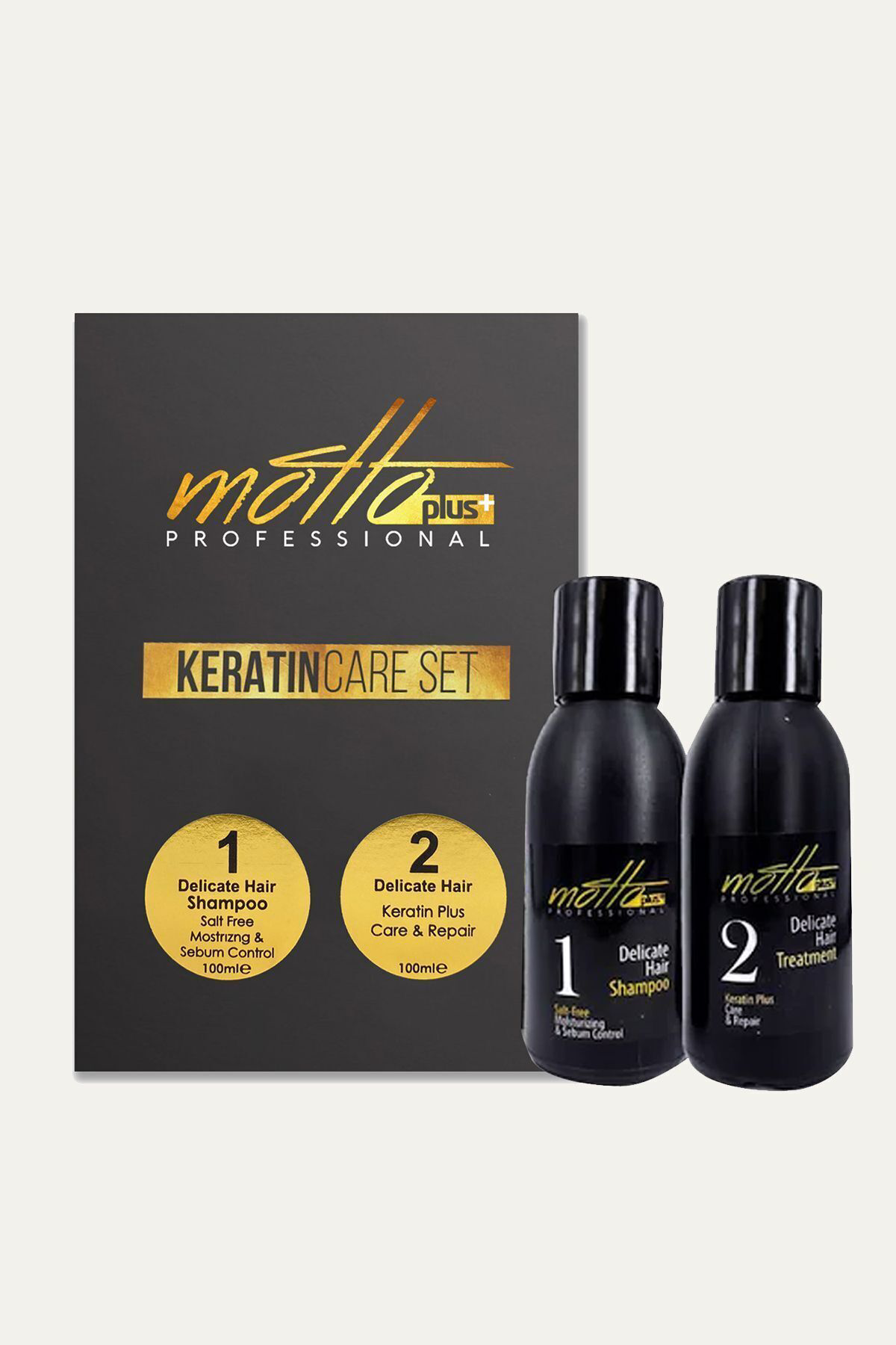 Motto Plus Professional Brezilya Fönü Keratini 2'Li Mucizevi Bakım Seti (100Ml Keratin -