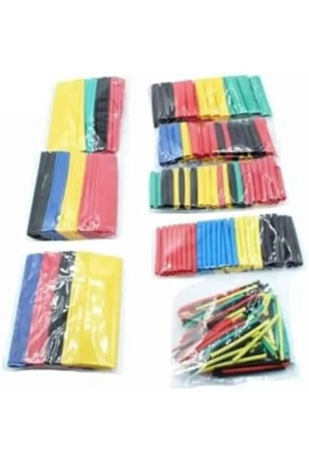 BRFShop 164 Parça Renkli Isıyla Daralan Makaron Seti Shrink Boru