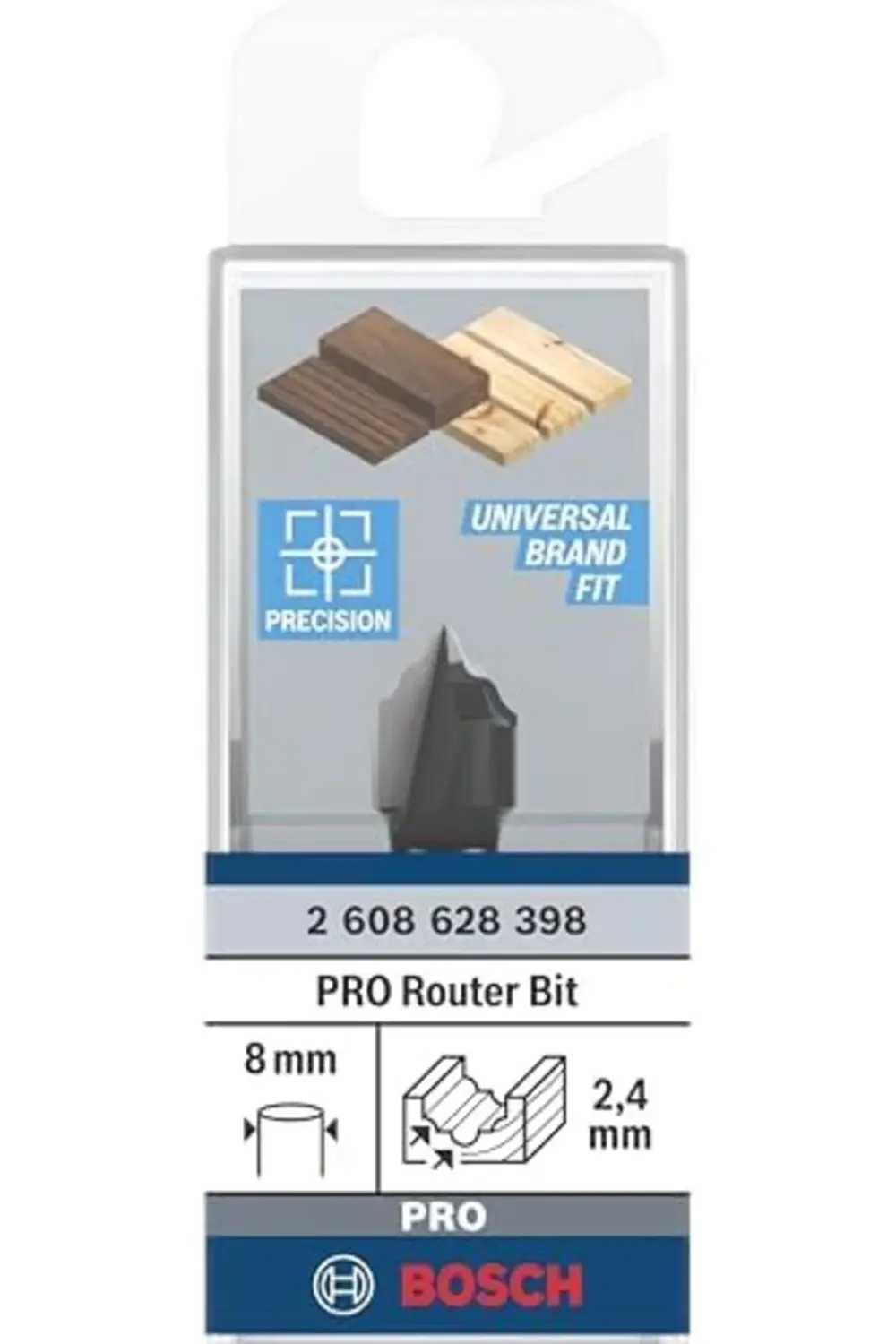 BRFShop 2608628398 aksesuarı profil freze H 8 mm, R1 2,4 mm, D 12