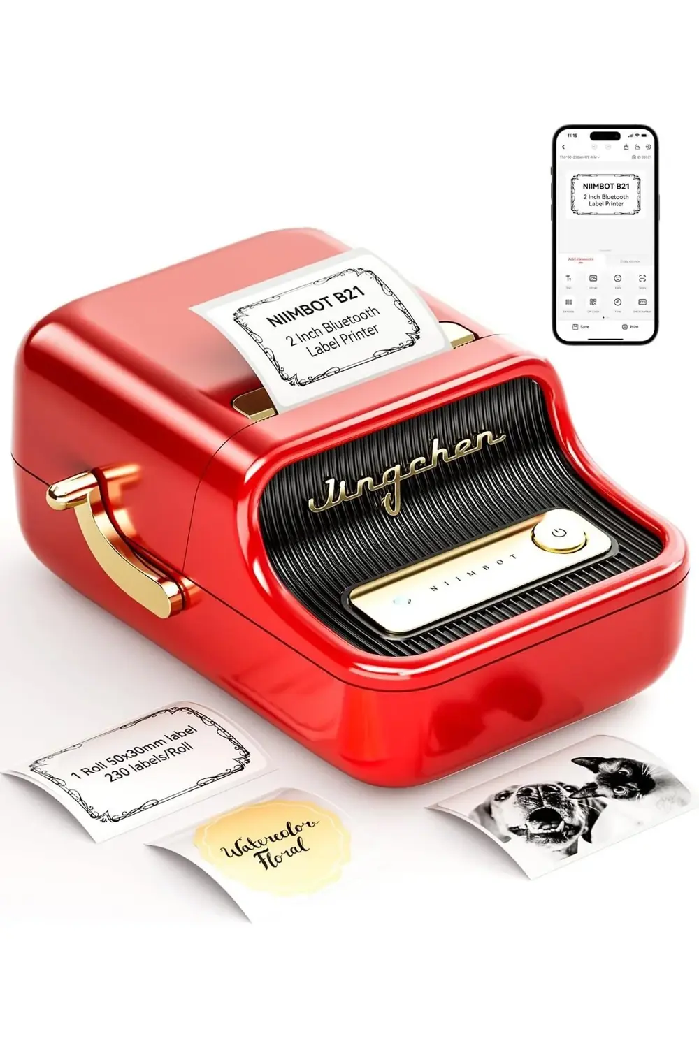 BRFShop B21 Etiket Makinesi Mürekkepsiz Bluetooth Etiket Yazıcısı